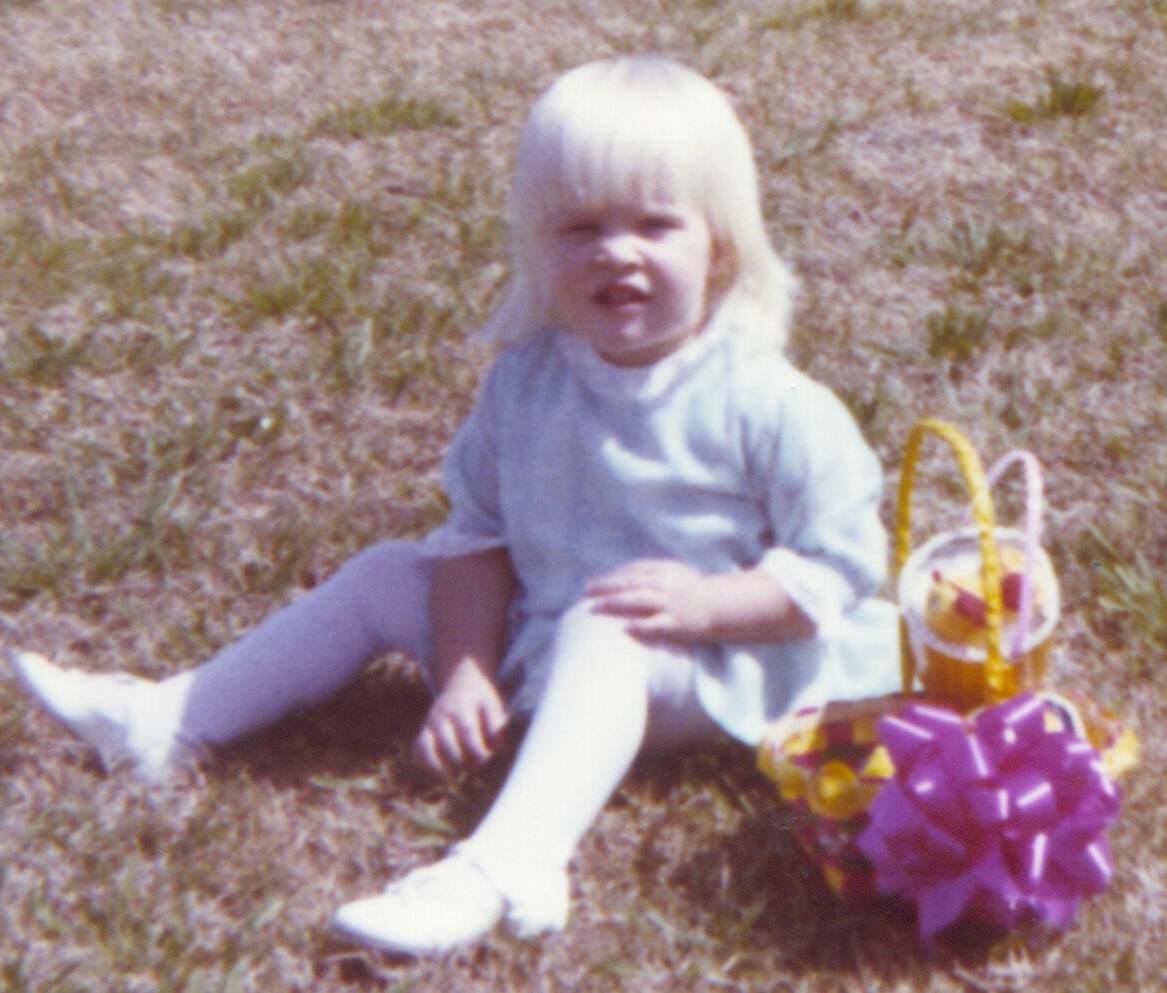 Lisa in her Easter dress ... Ft. Hood, Texas, 1970 ... her father was in the Army