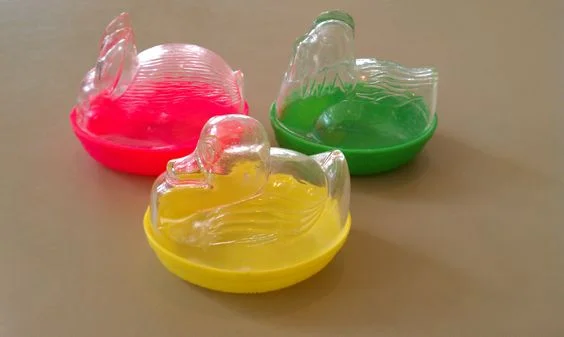 Three jelly bean containers ... one for each basket