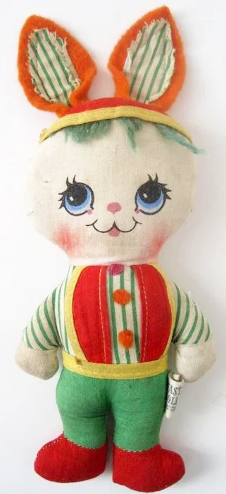 Lisa's small vintage stuffed bunny