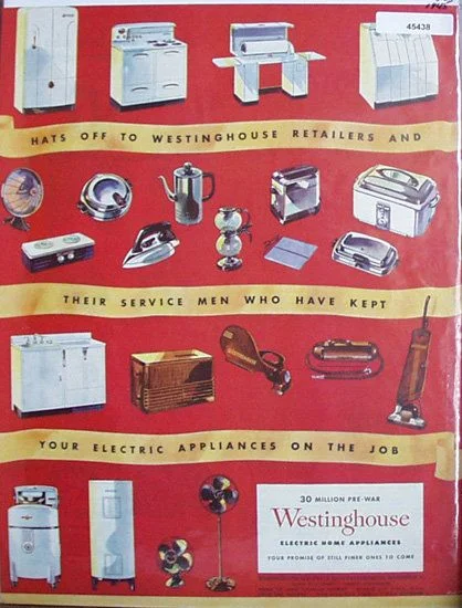 Vintage 1945 Westinghouse magazine ad