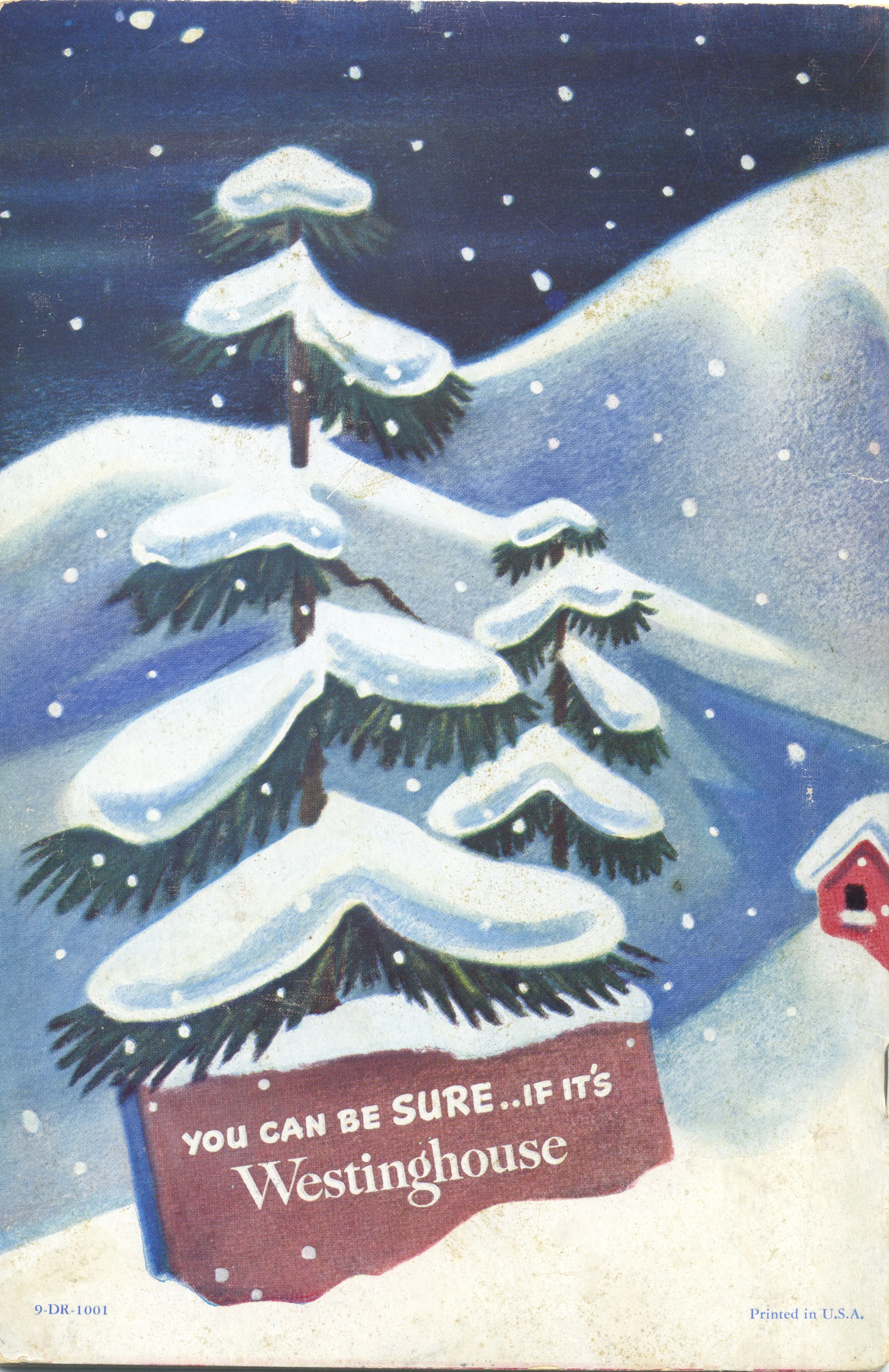Reverse of the 1948 refrigerator booklet