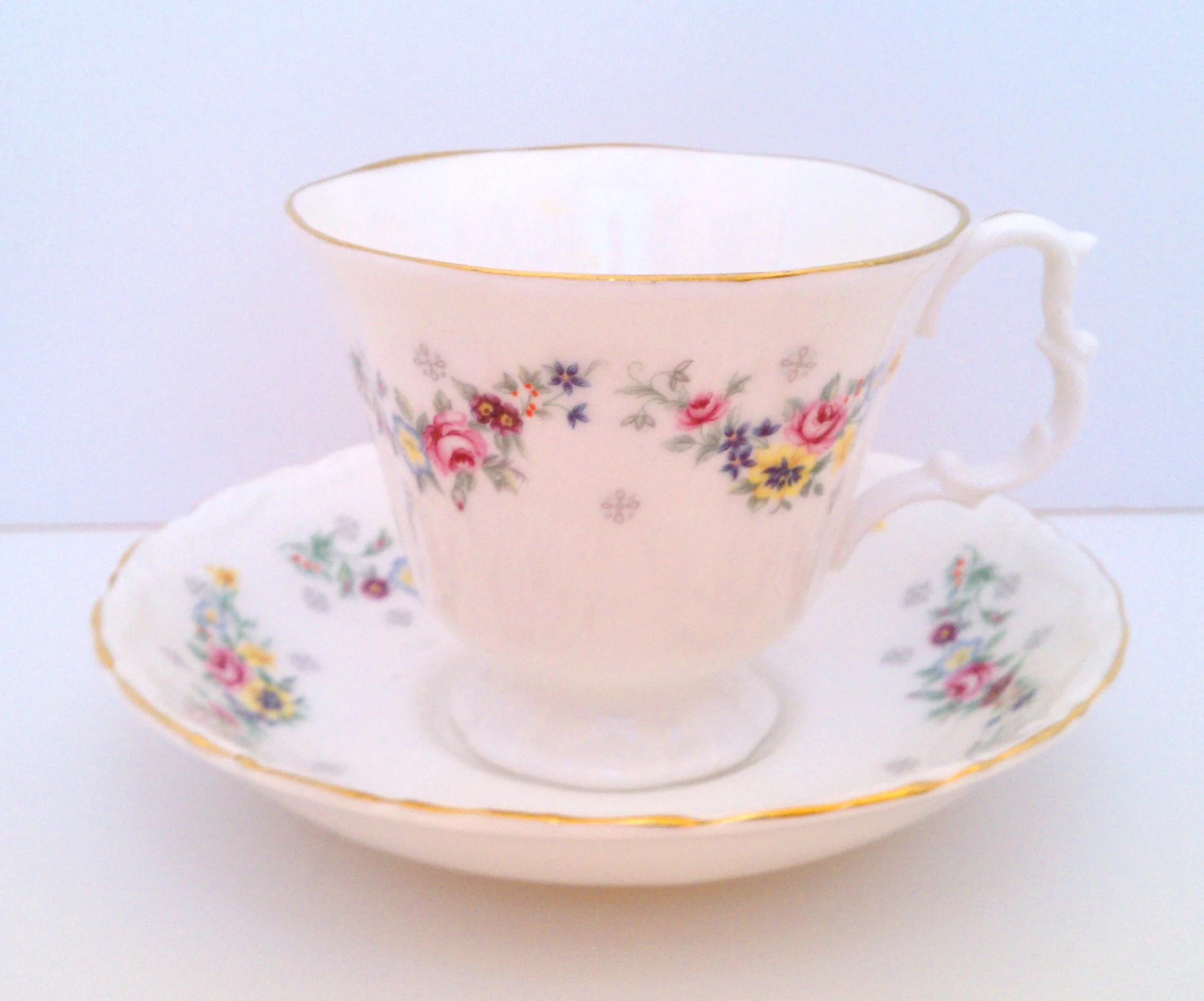Royal Kent cup and saucer made in Staffordshire, England