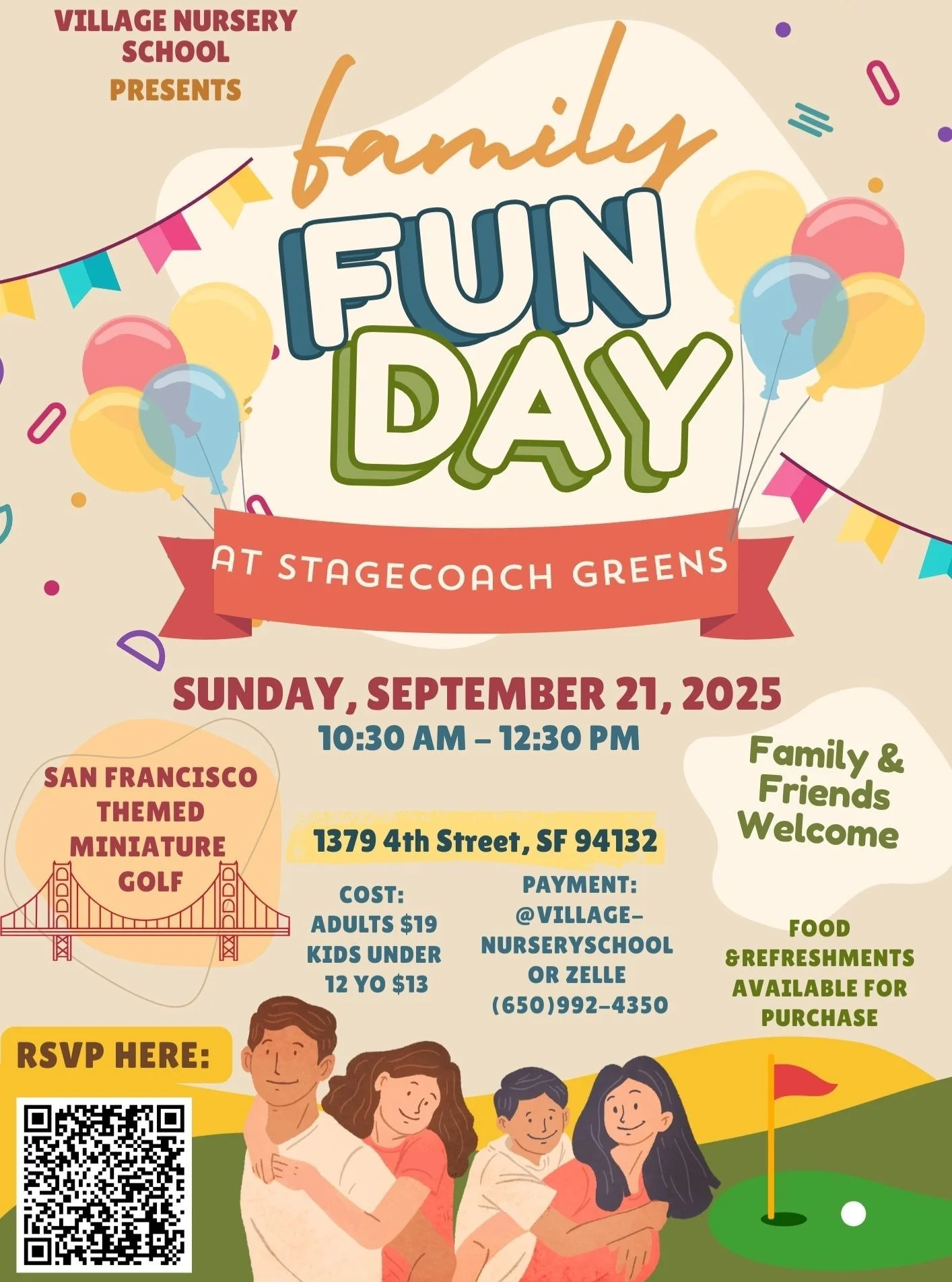 Join us for a day of games and activities! Enjoy our outdoor mini-golf course showcasing the fun and history of San Francisco. ποΈ‍βοΈ
Let’s make some memories! Tag your friends! π₯³
Link to RSVP here: https://docs.google.com/forms/d/e/1FAI