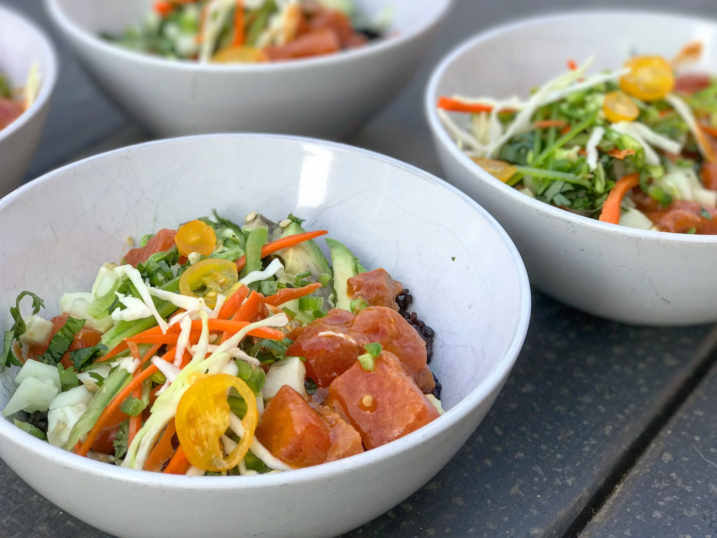 Cruelty free 'poke' bowls