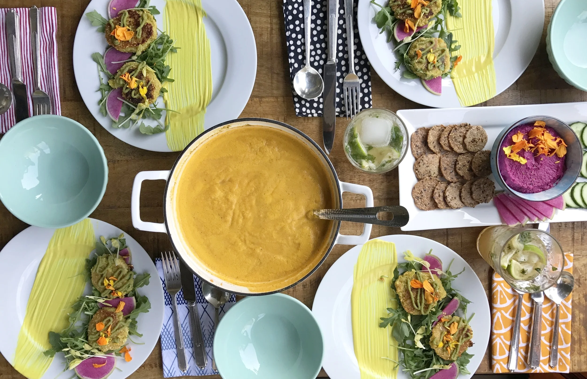 Kitchari Patties with Cilantro and coconut chutney