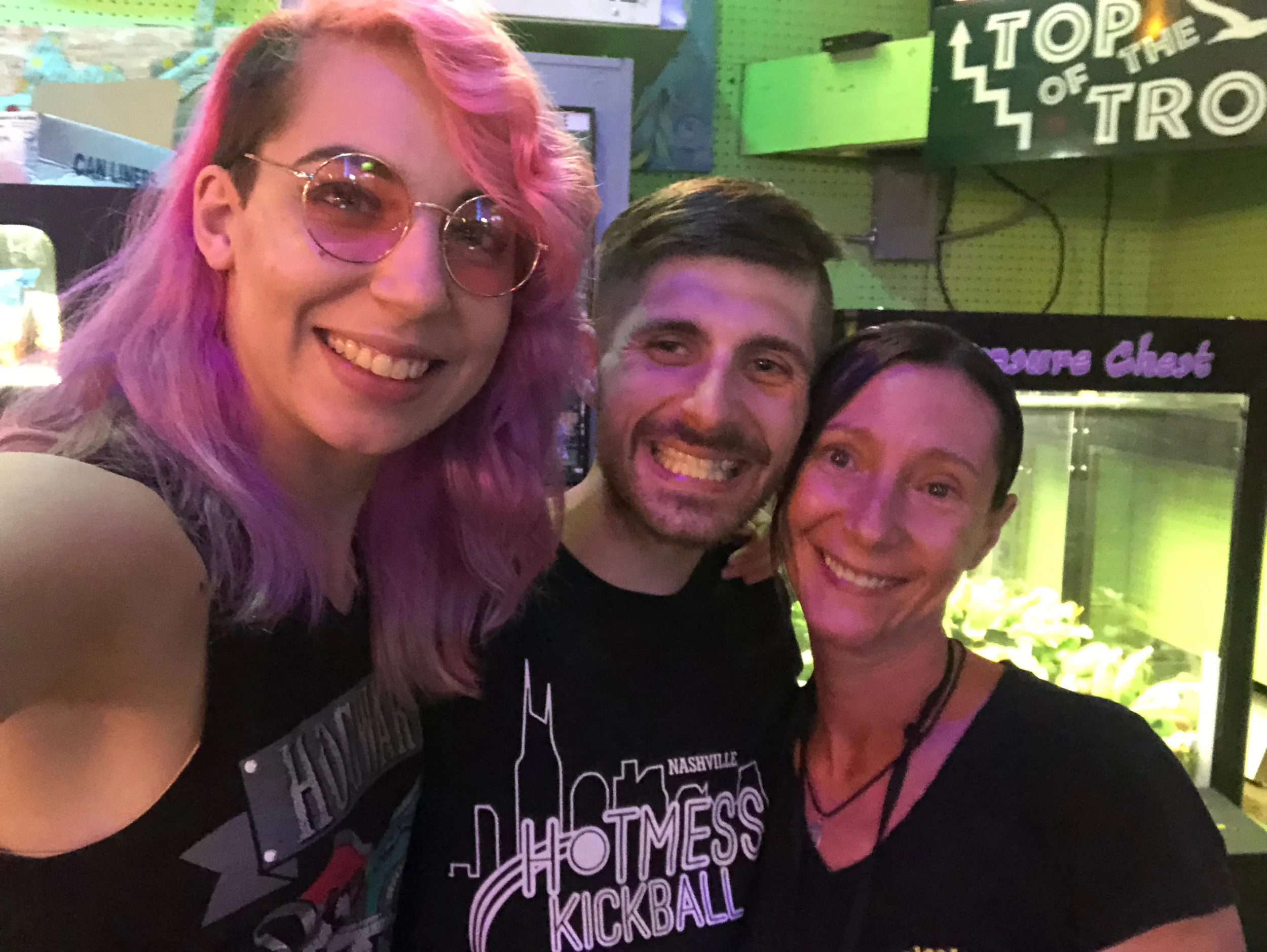 Myself, Nathan, and our wonderful bartender (I think her name was Michelle?) If you see her at Tropical Isle, make sure to tip her well! She’s a real sweetheart!