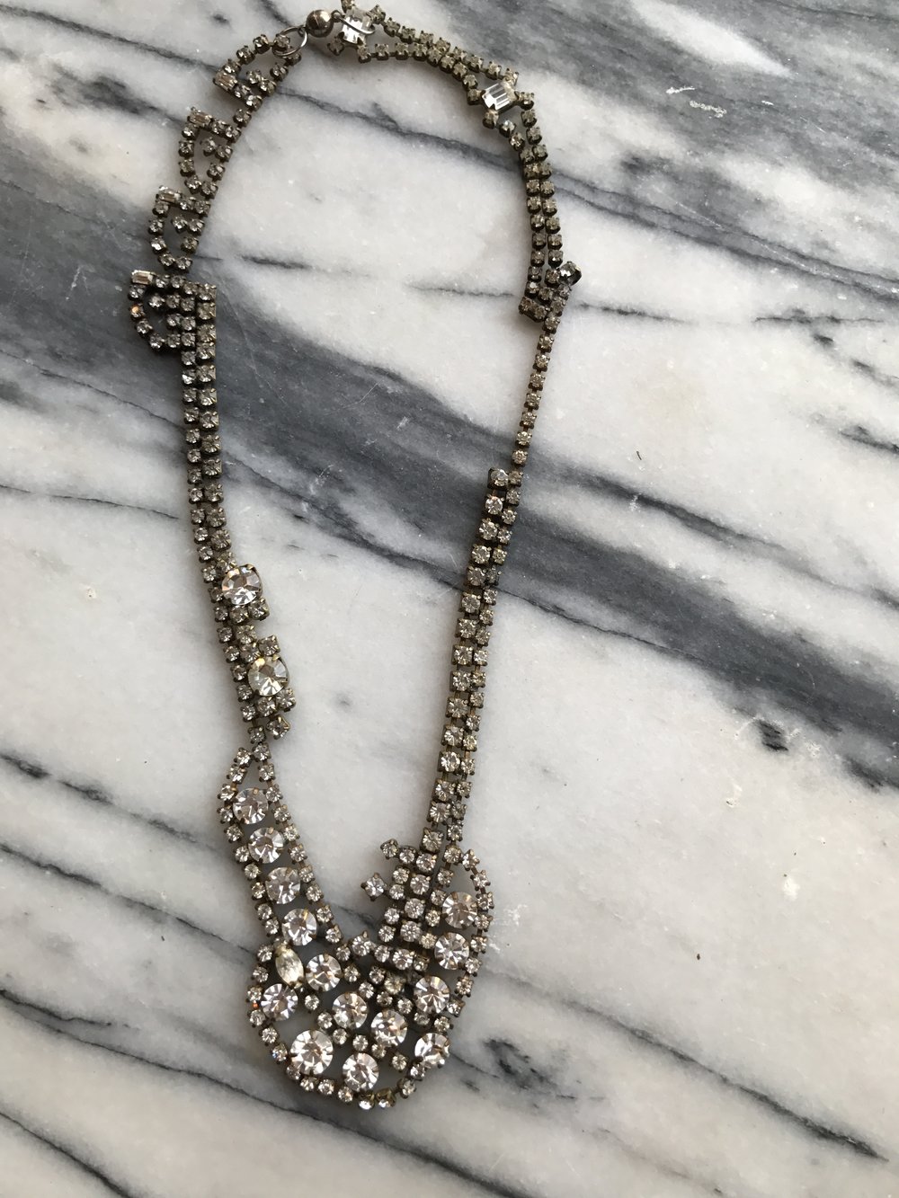 Vintage Rhinestone Spectacular Necklaces — Catiques