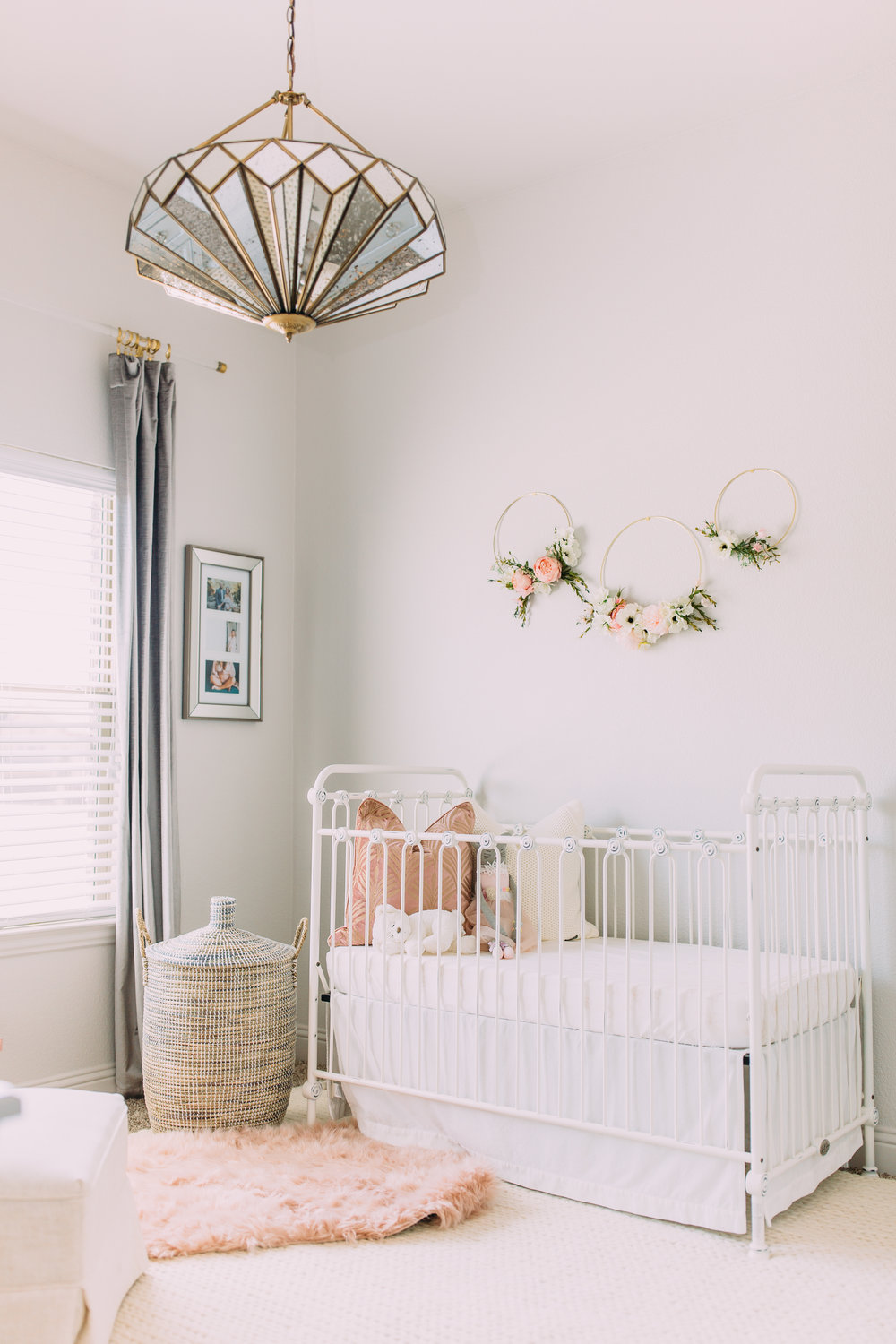 Sophisticated Blush And White Baby Girl Nursery Alyse Warren
