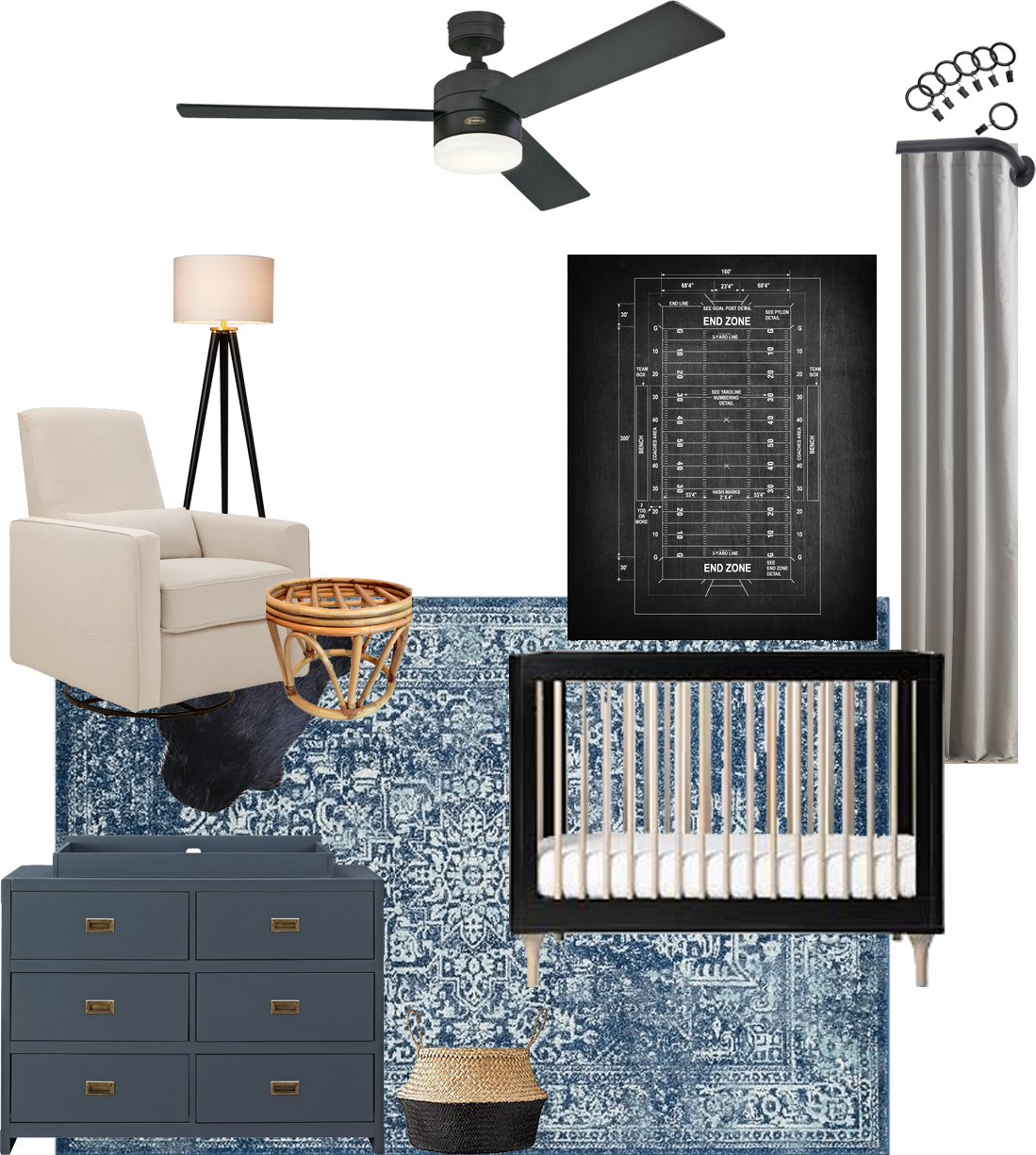 Modern Sporty Baby Boy Nursery