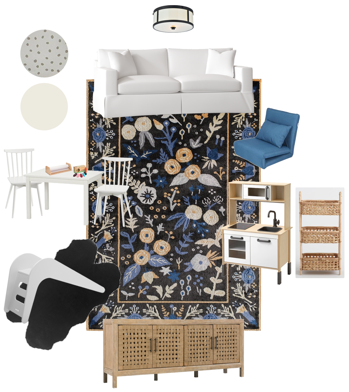 Modern Neutral Playroom Design