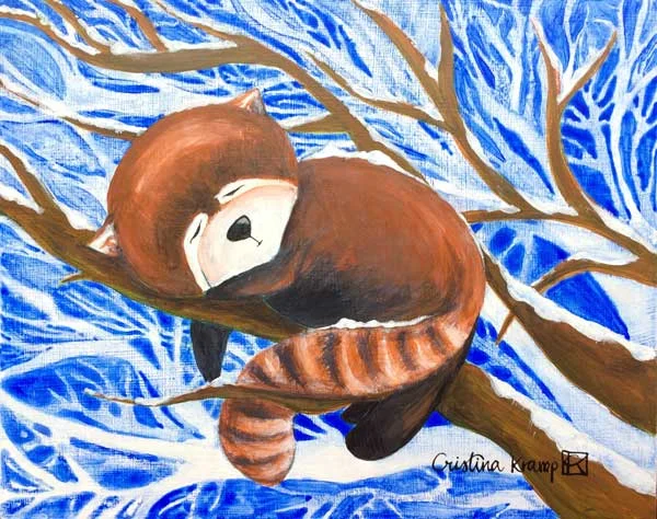 Did you know red pandas don't hibernate? They need to keep eating to stay healthy.