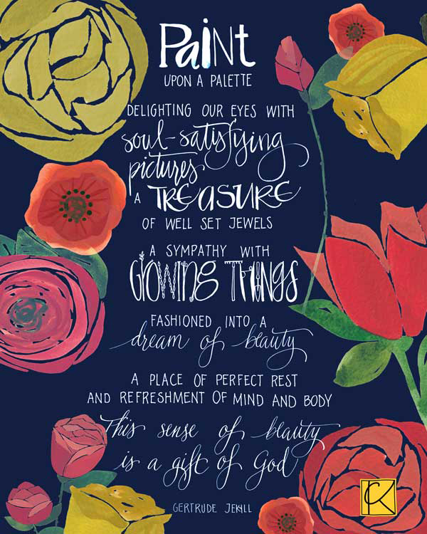 roses journal cover, digital art