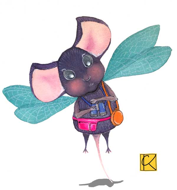 A mouse with wings?