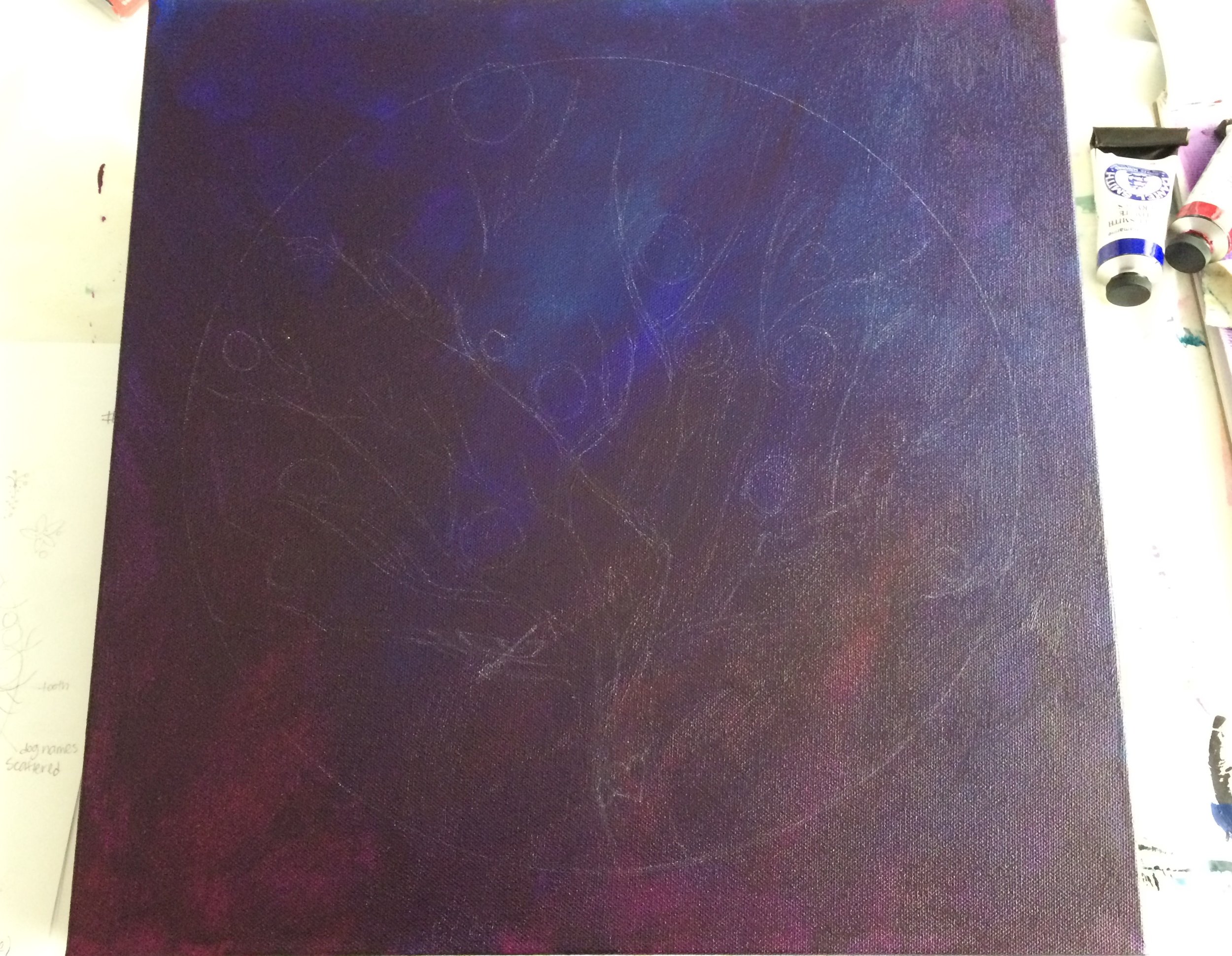 purple tint + layout