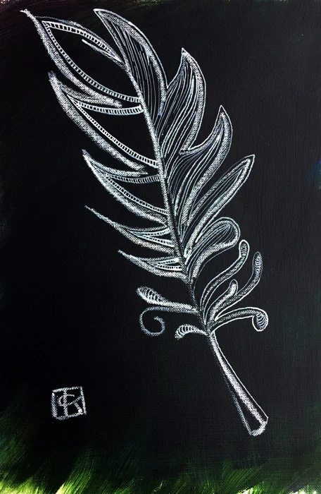 china marker on an acrylic background
