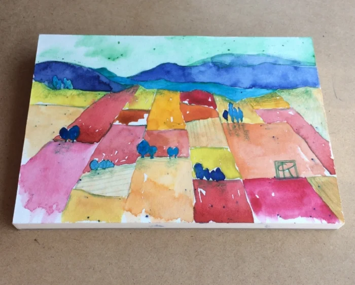 6x4in watercolor on hot pressed paper, Yakima WA