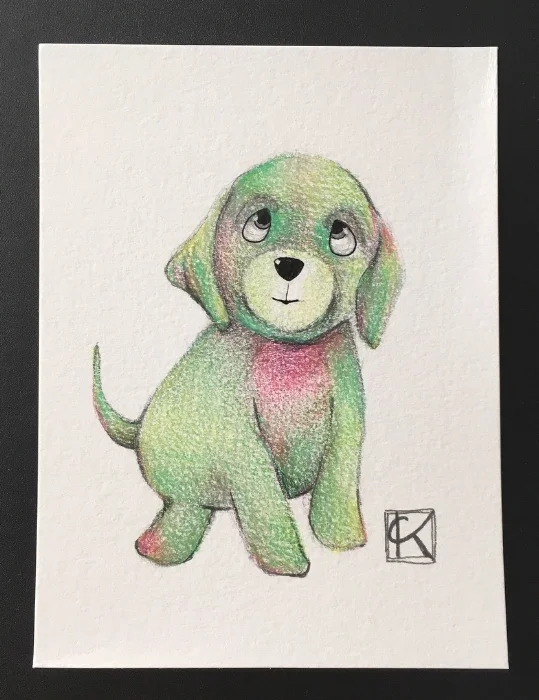 4.5x6in color pencil on watercolor paper