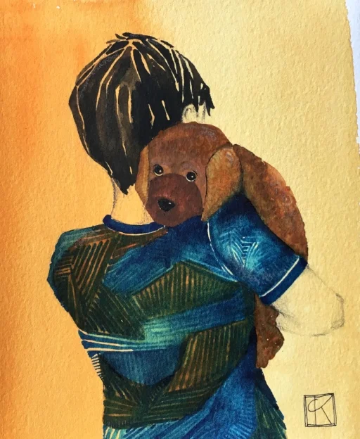 5x7in watercolor, gouache, and ink on paper