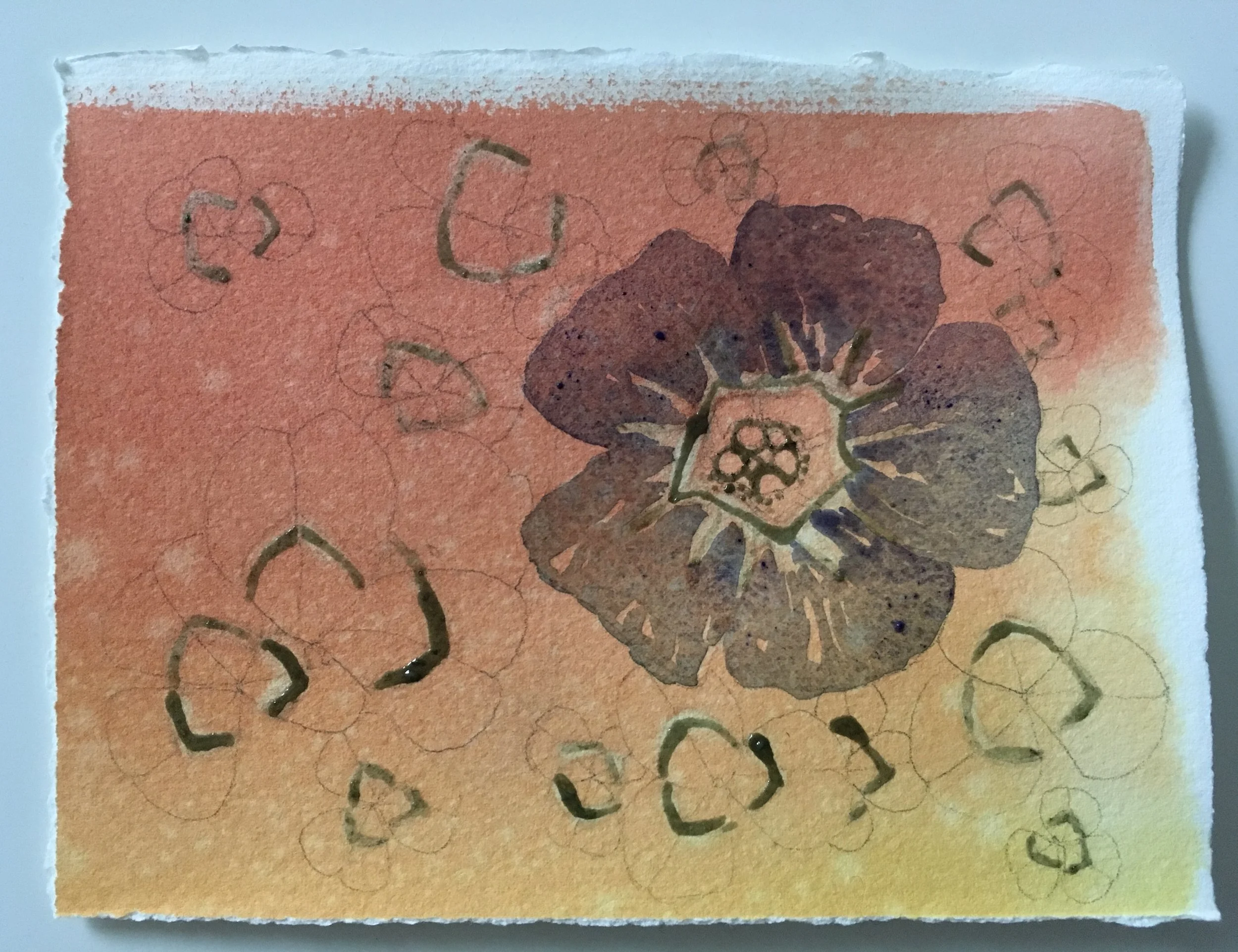 masking areas to preserve color underneath