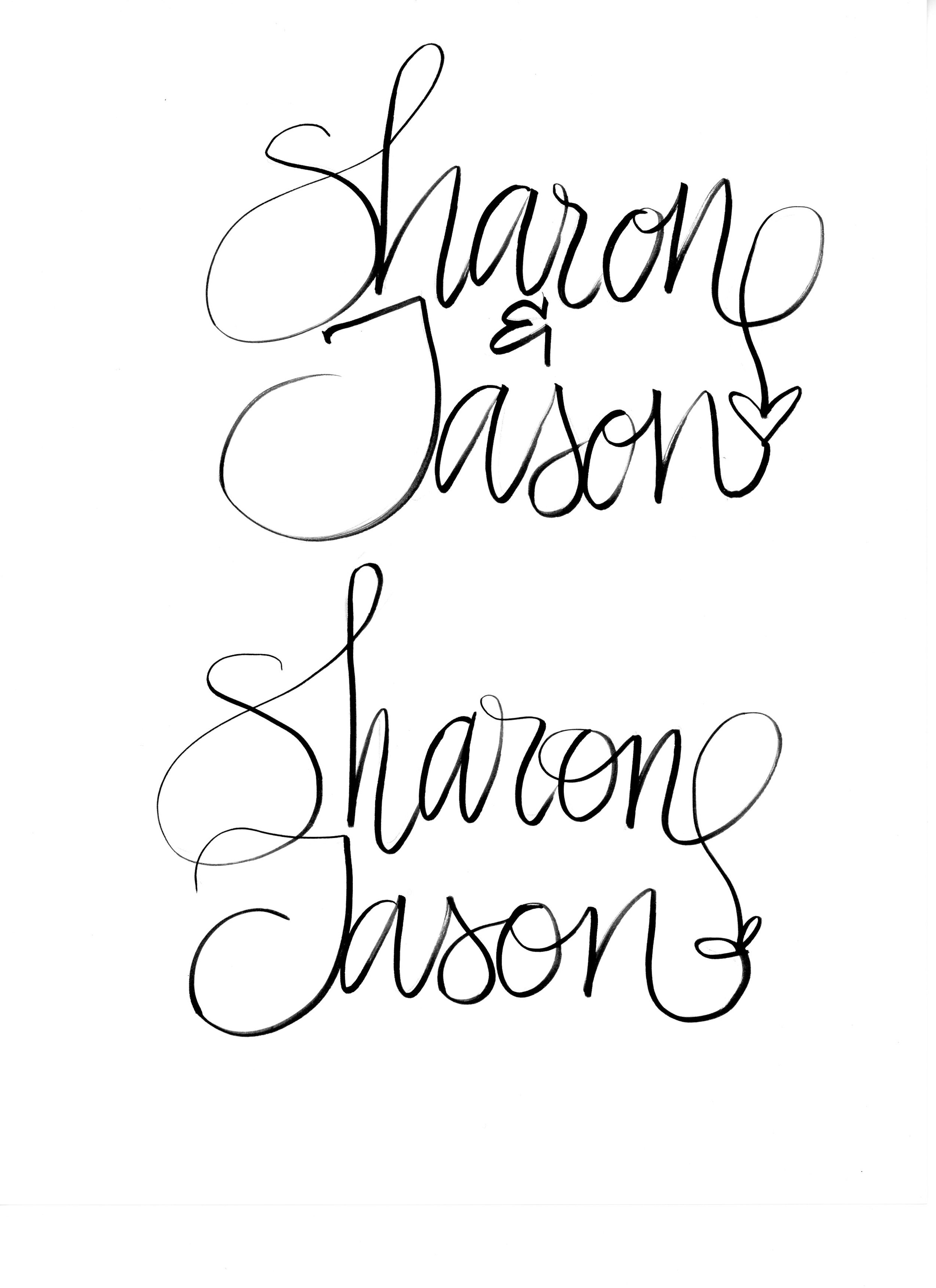 the names lettering ideas