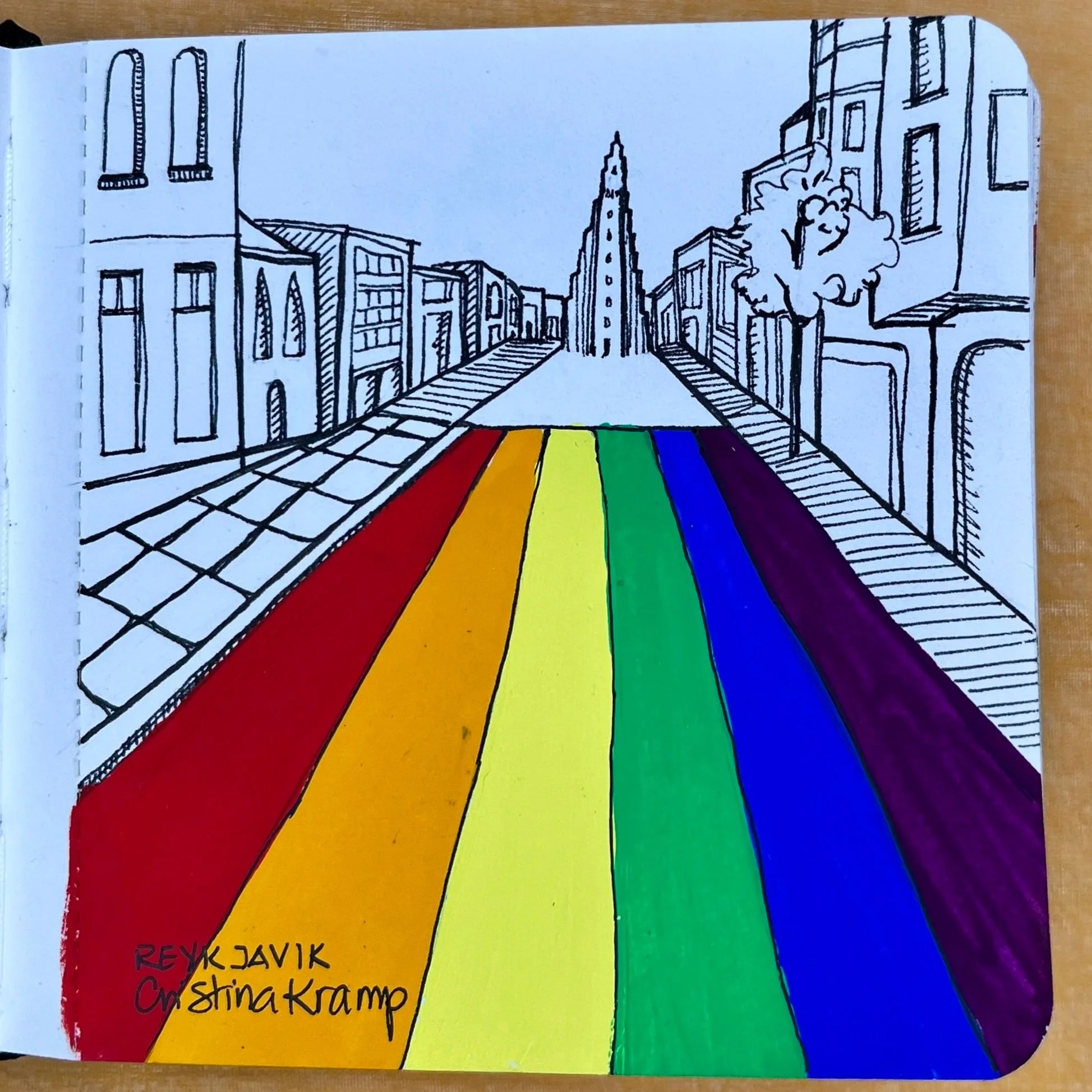 Skólavörðustígur, Reykjavik’s rainbow street