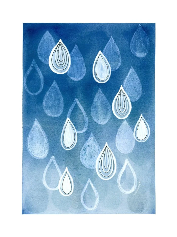 Rain - 8x10in giclee print
