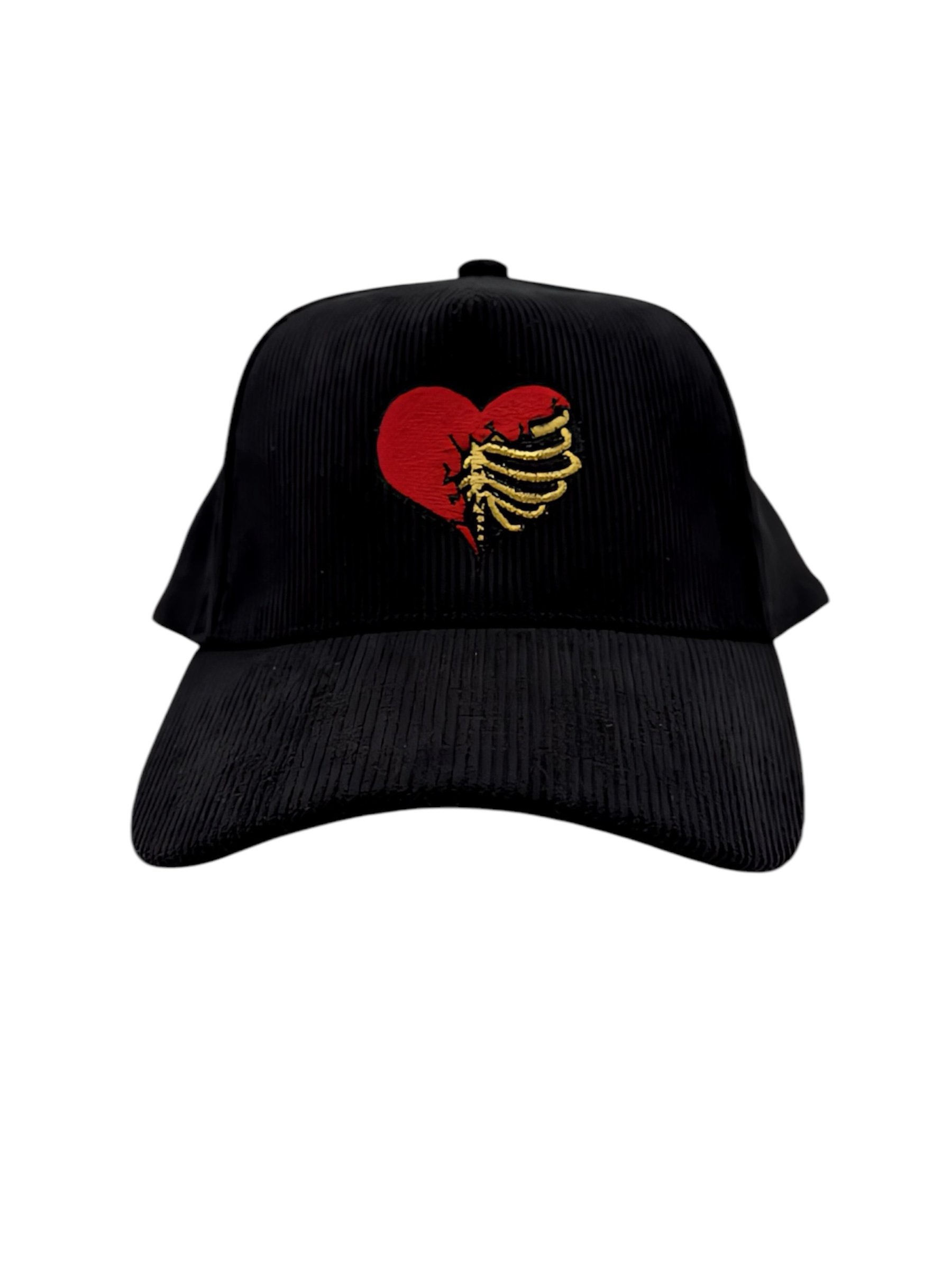 Corduroy Heart Snap Back