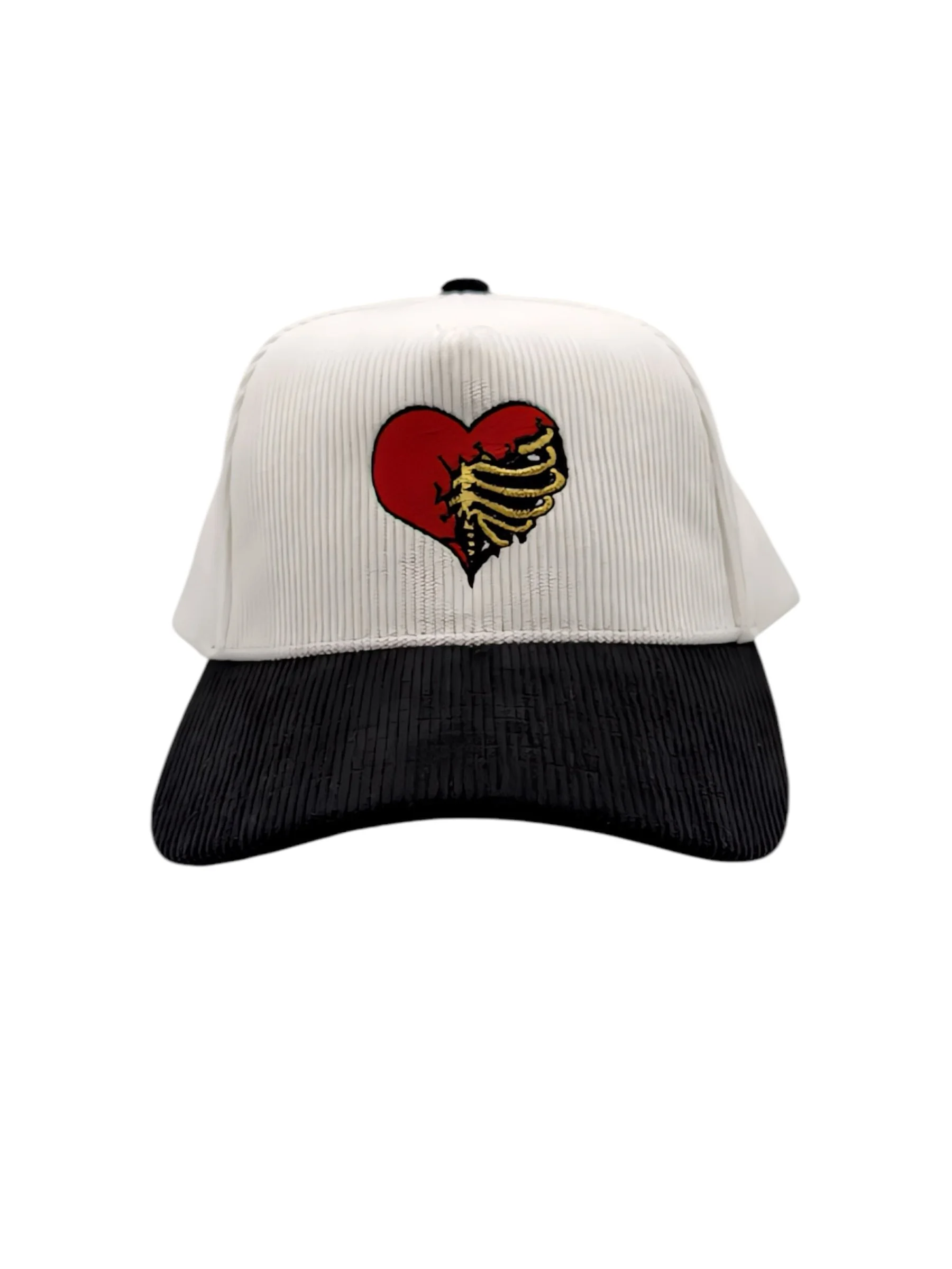 Corduroy Heart Snap Back