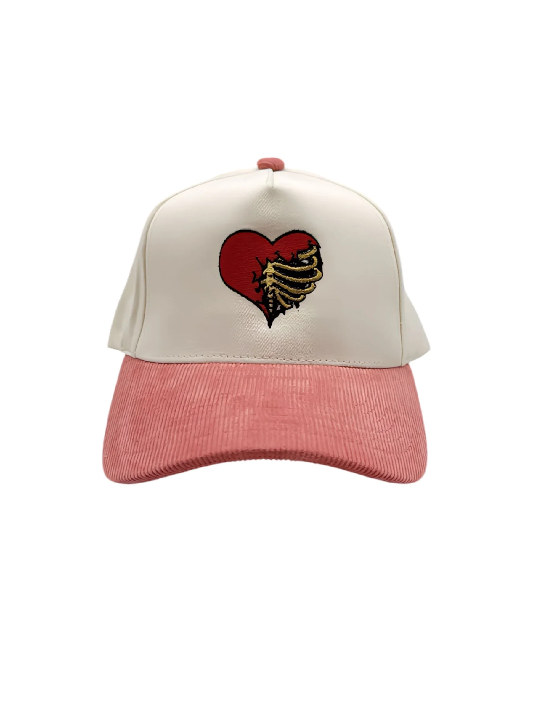 Corduroy Heart Snap Back