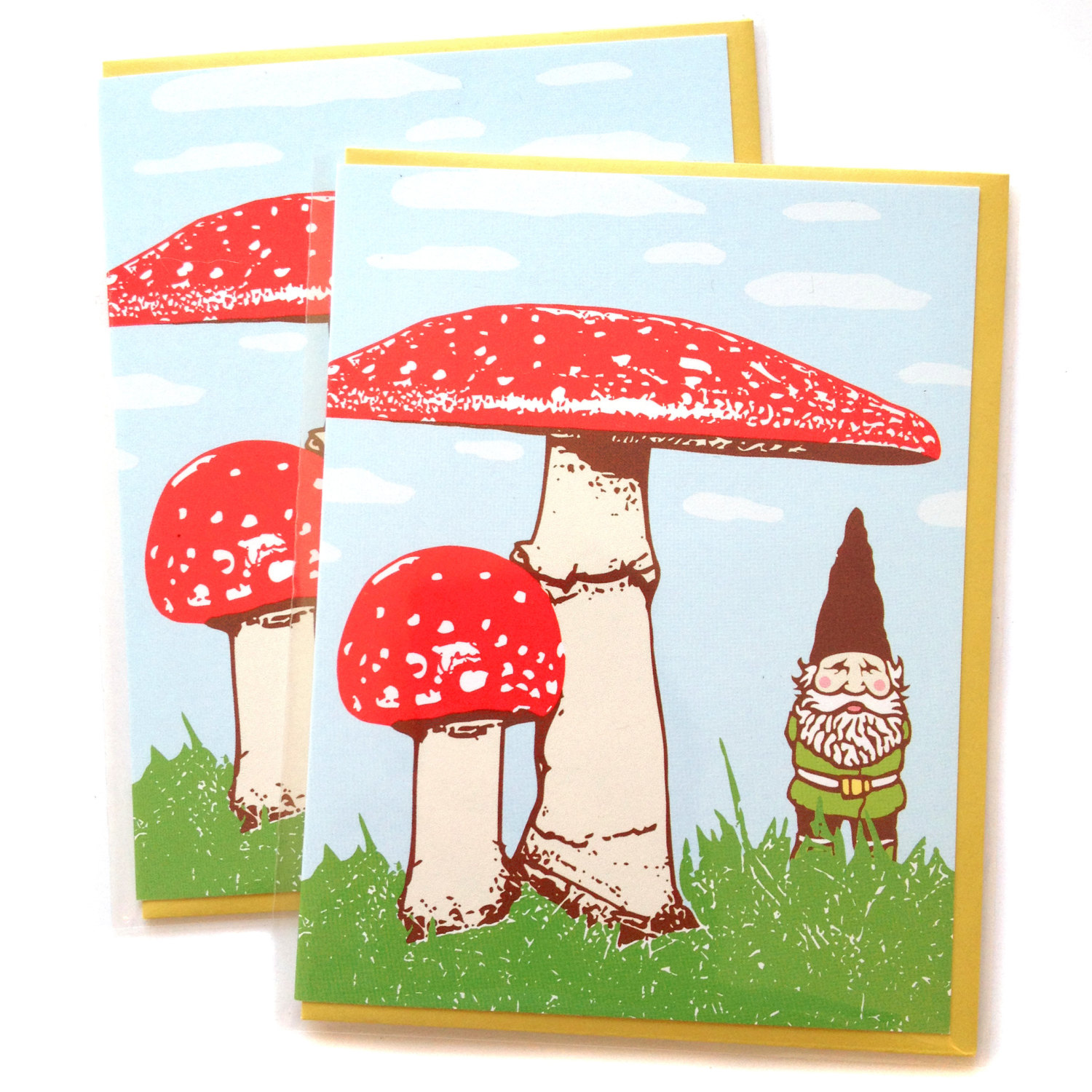 Mushroom / Gnome Tea Towel — Little Lark