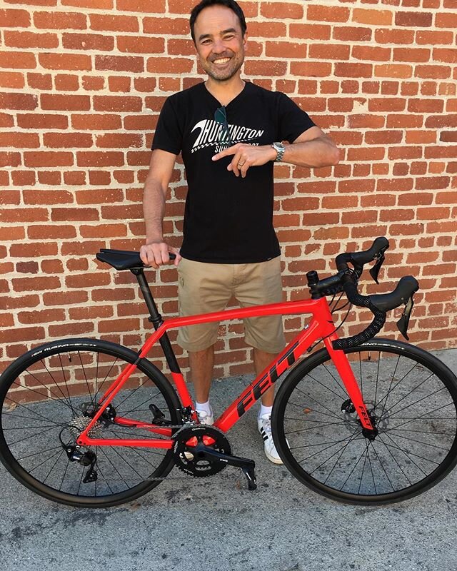 Kevin with his new @feltbicycles FR5!  #feltbicycles #feltfr #awesomesmile