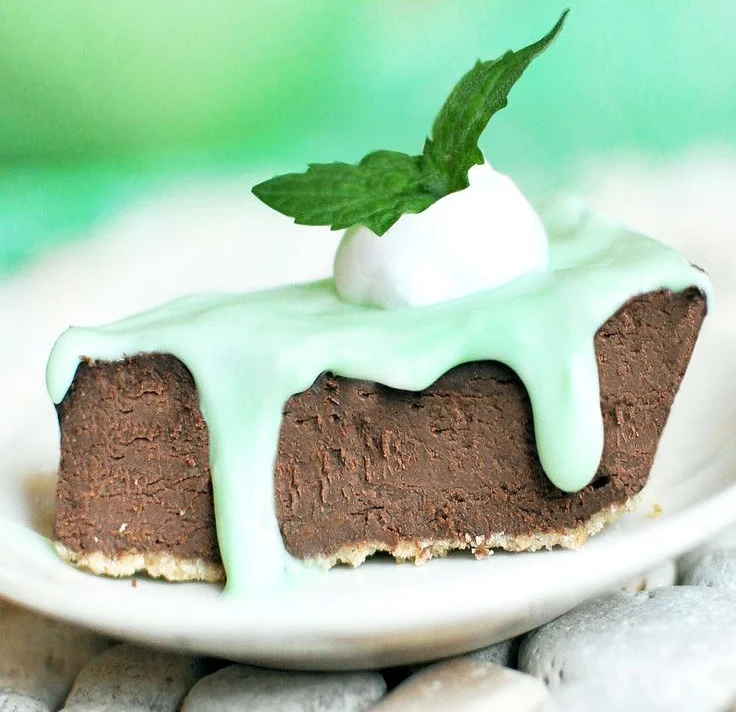 Mint Chocolate Fudge Pie from Chocolate Covered Katie