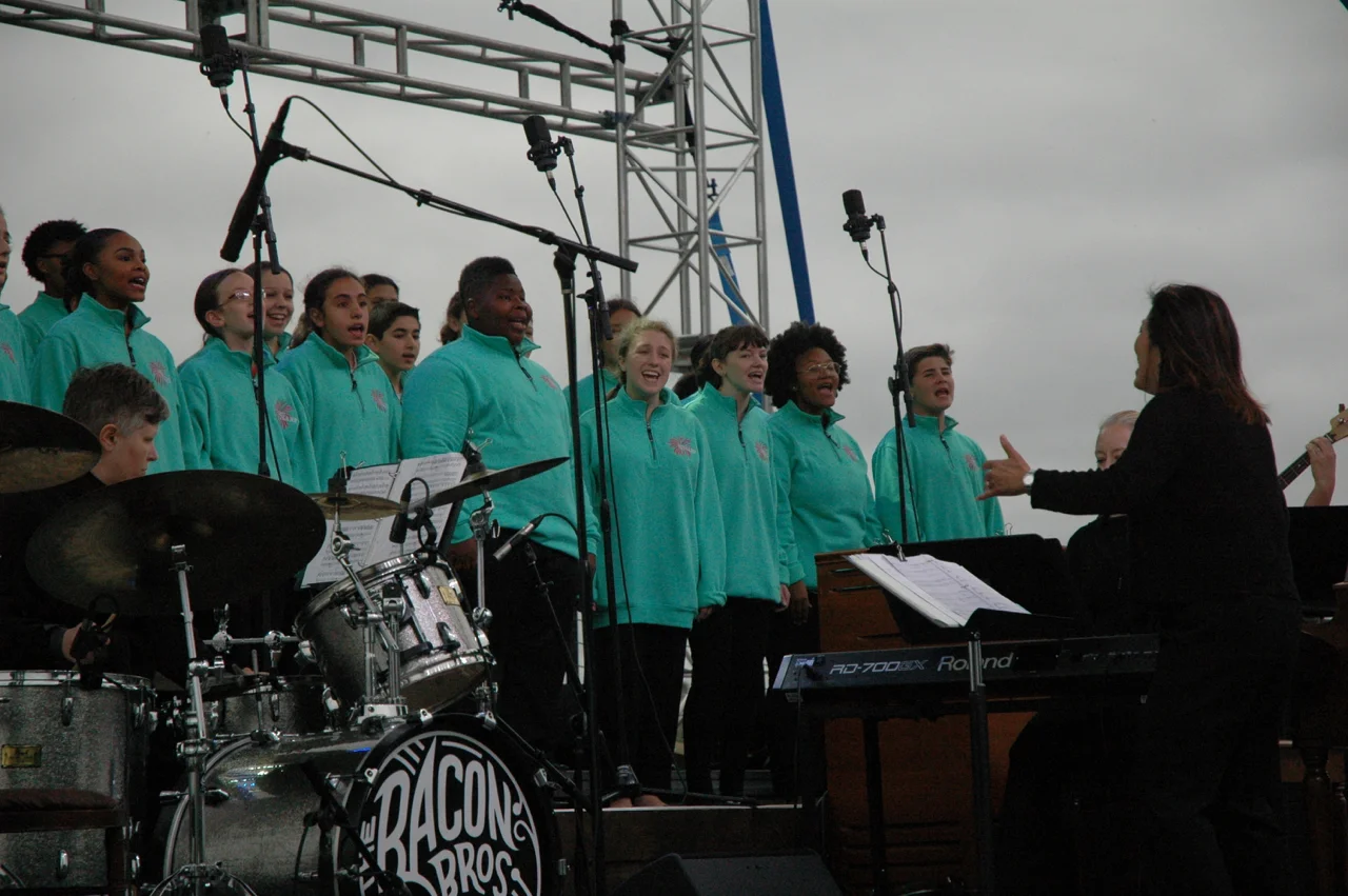 Students sing "Stand Together"