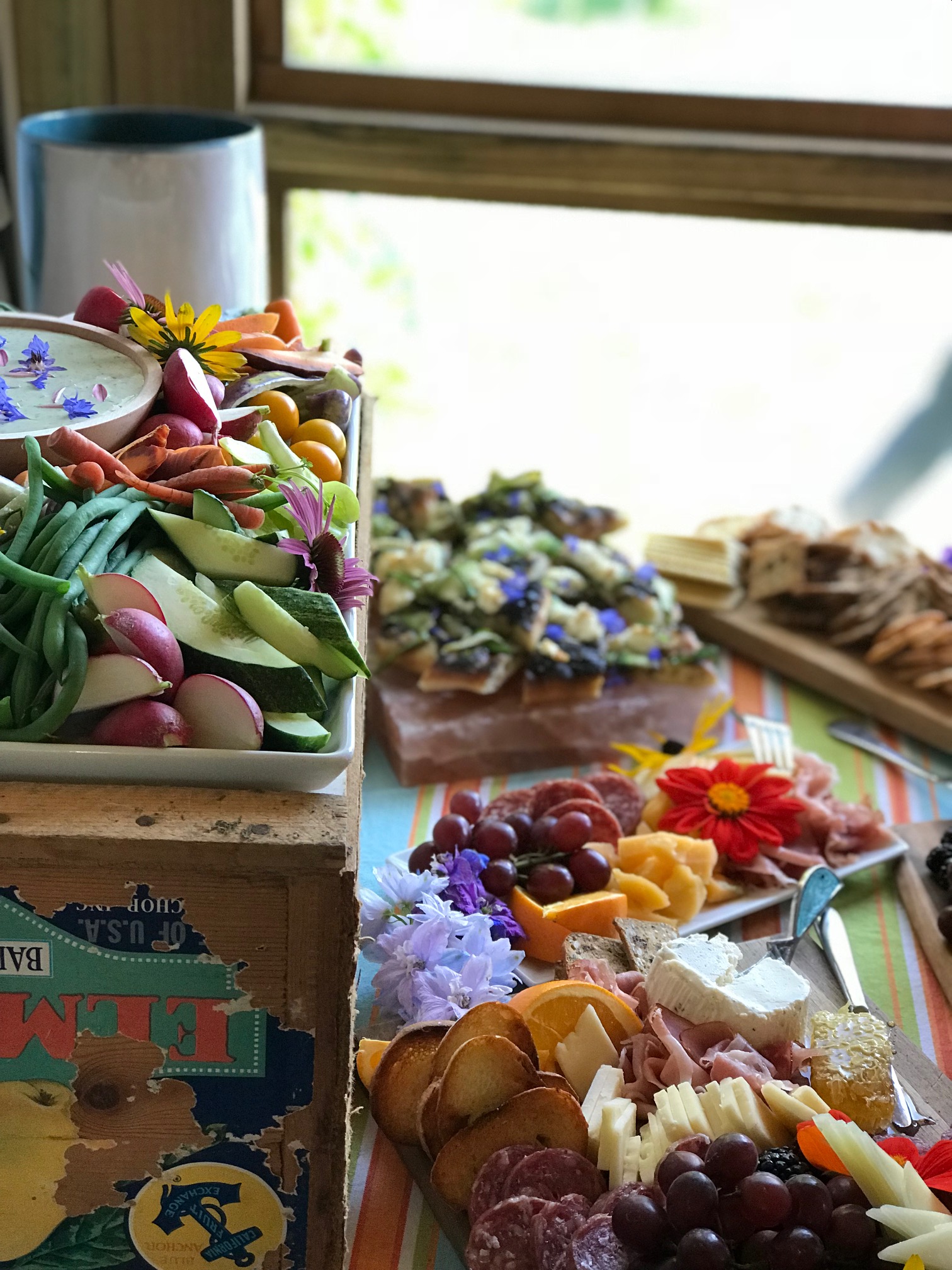 farm fresh snacks for a workshop