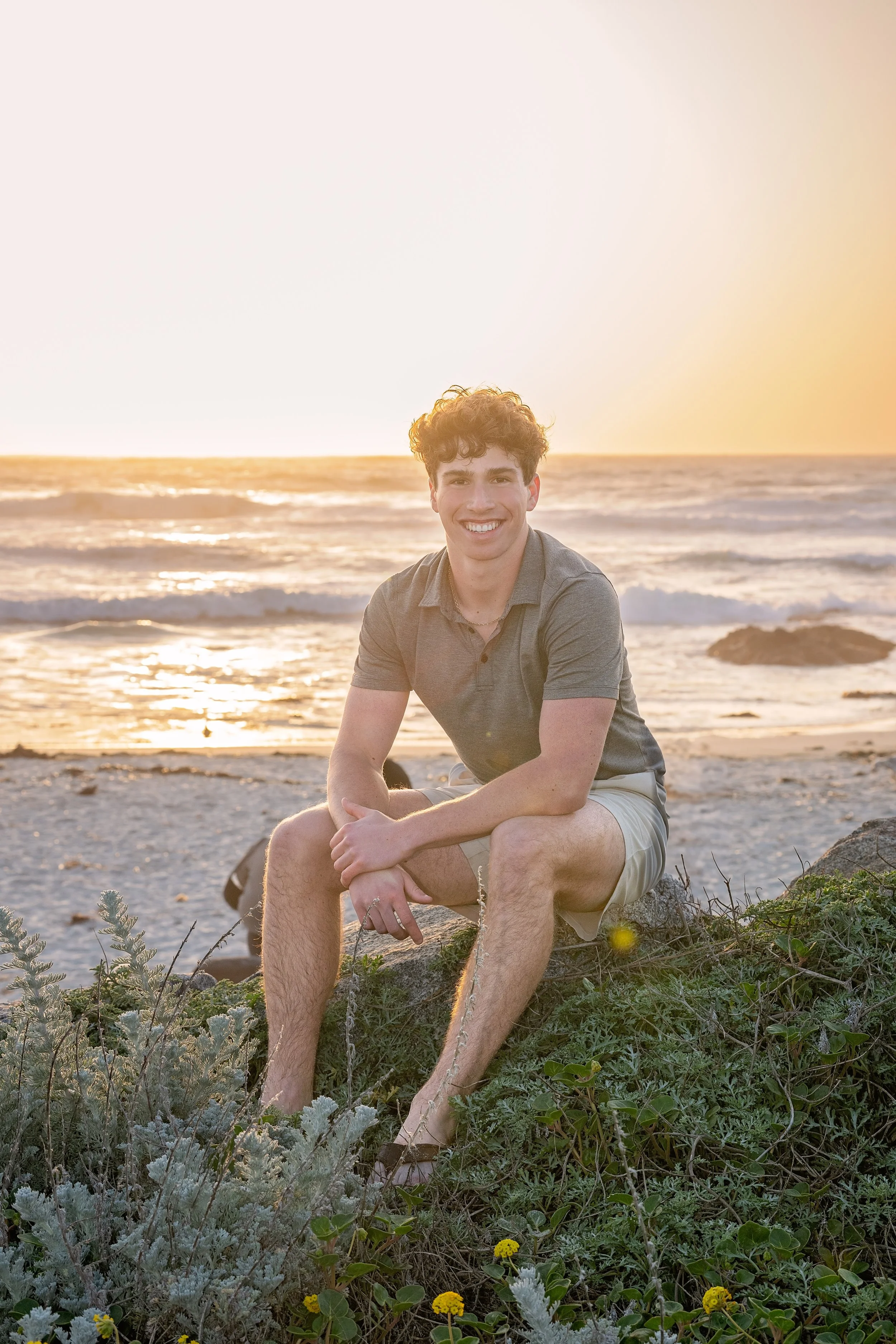 Sunset boys senior portraits