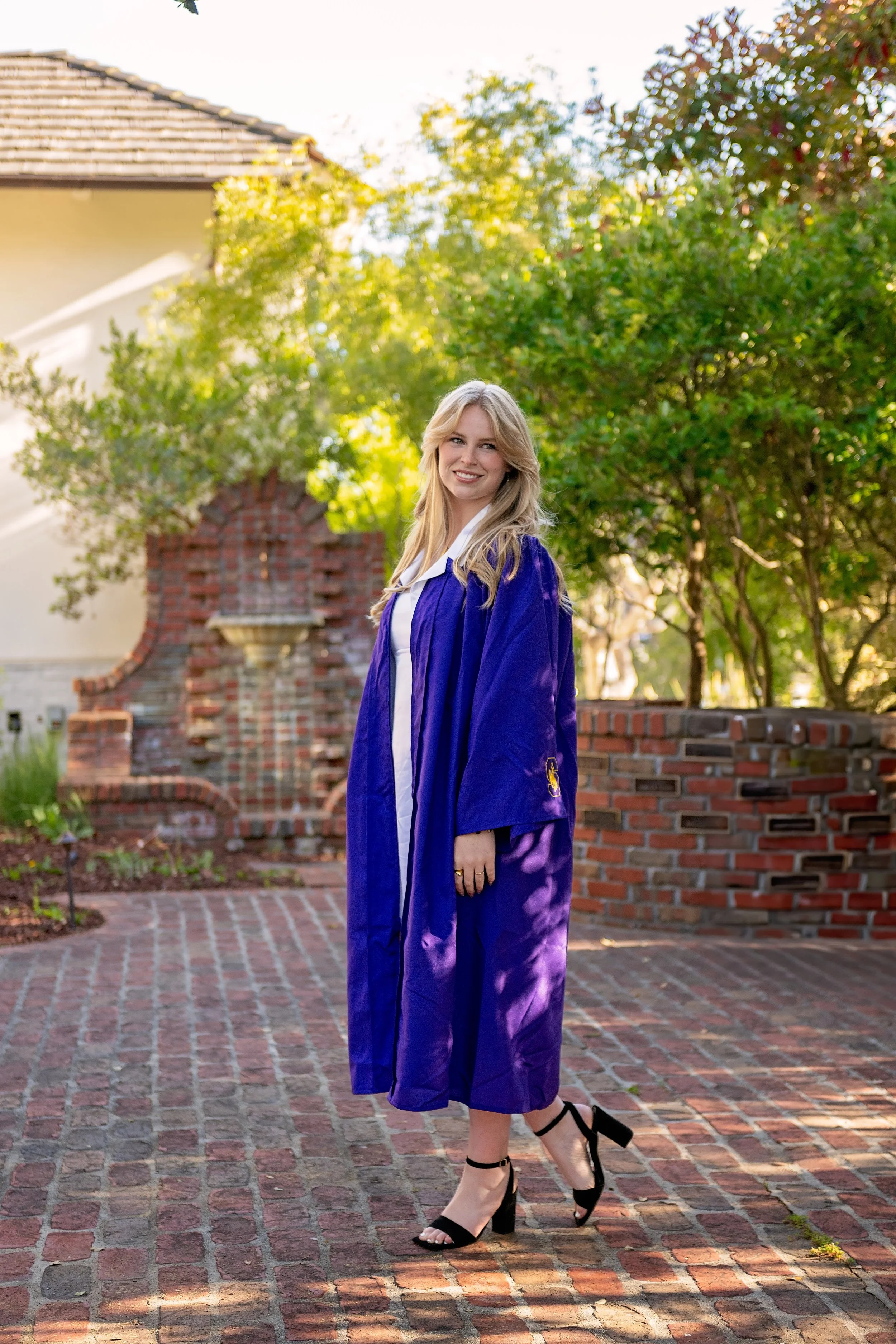Camden celebrating her Salinas High School graduation during her Carmel-by-the-Sea senior session
