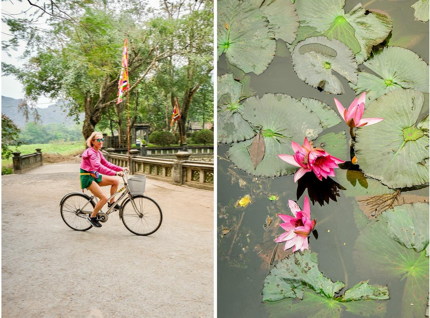 Bike tour around Ninh Binh, Vietnam.