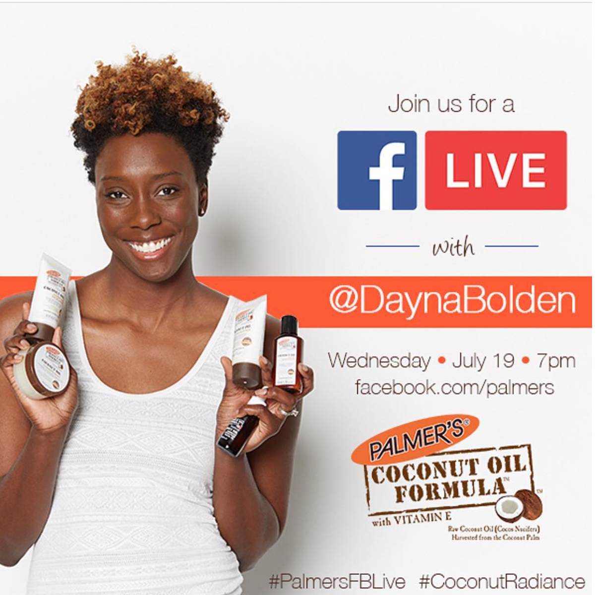 Palmers Facebook Live and Q&A — DAYNA BOLDEN