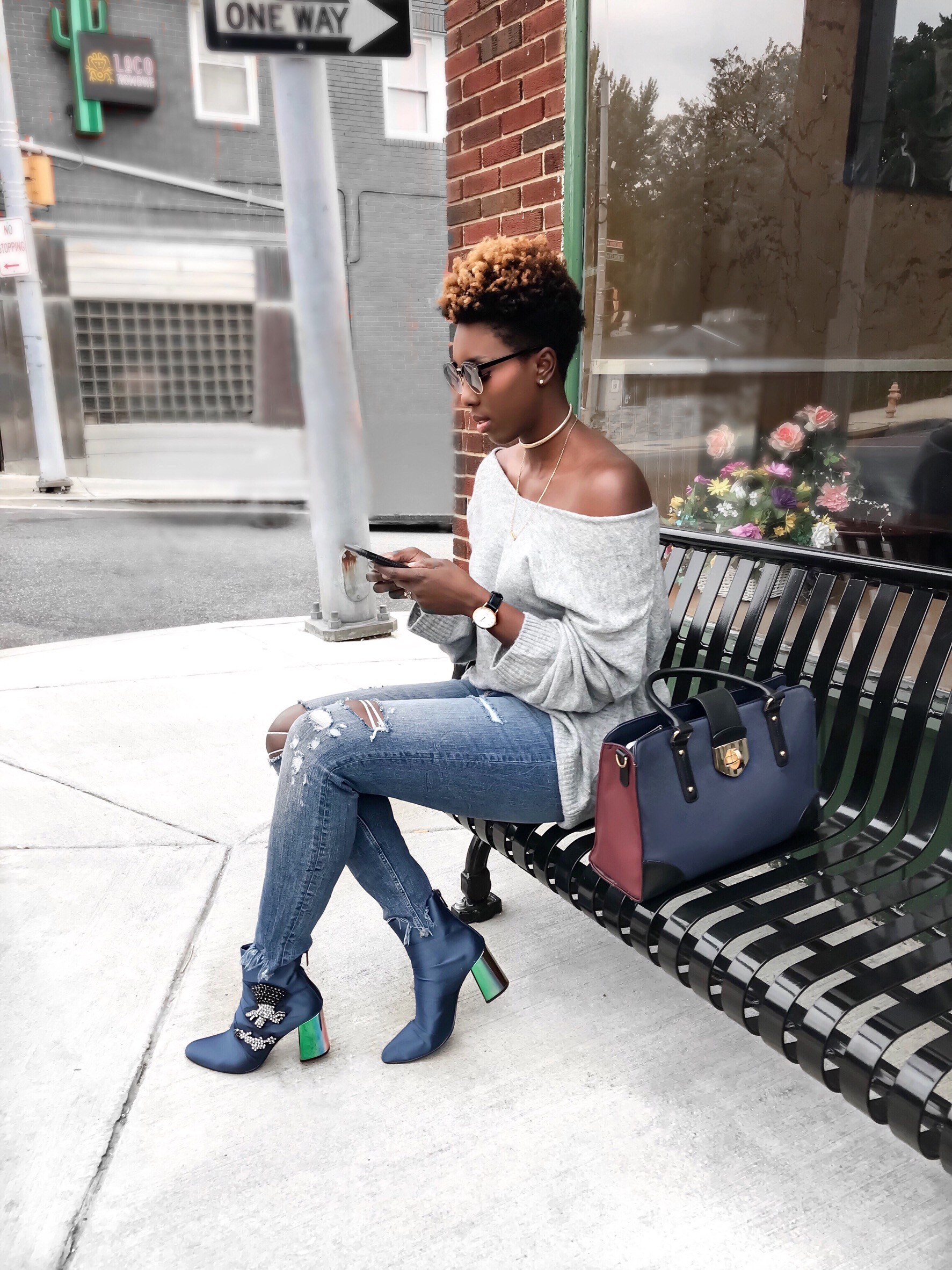 DAYNA-BOLDEN-ZARA-BOOTIES-DISTRESSED-JEANS