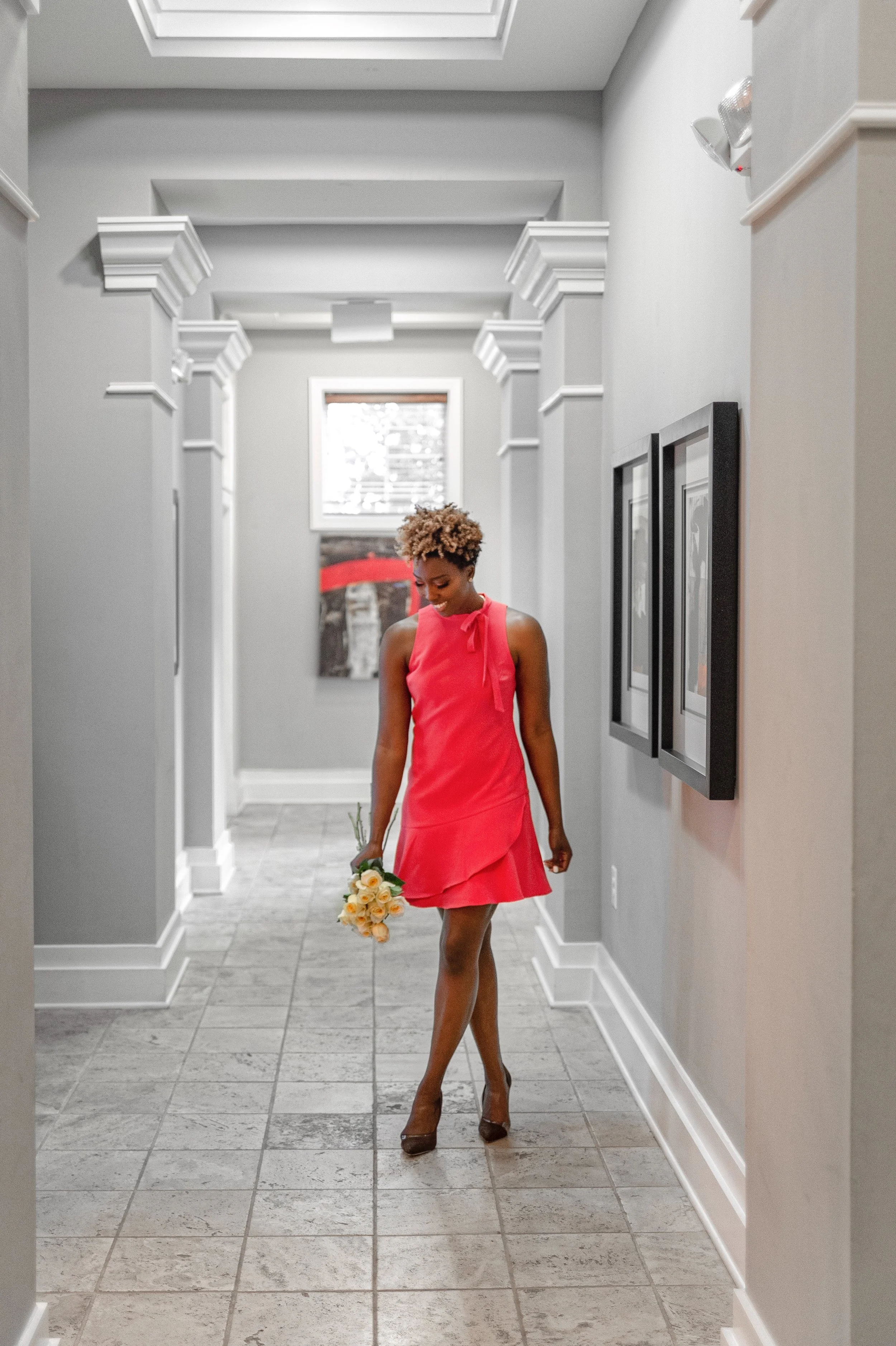 macys red dresses