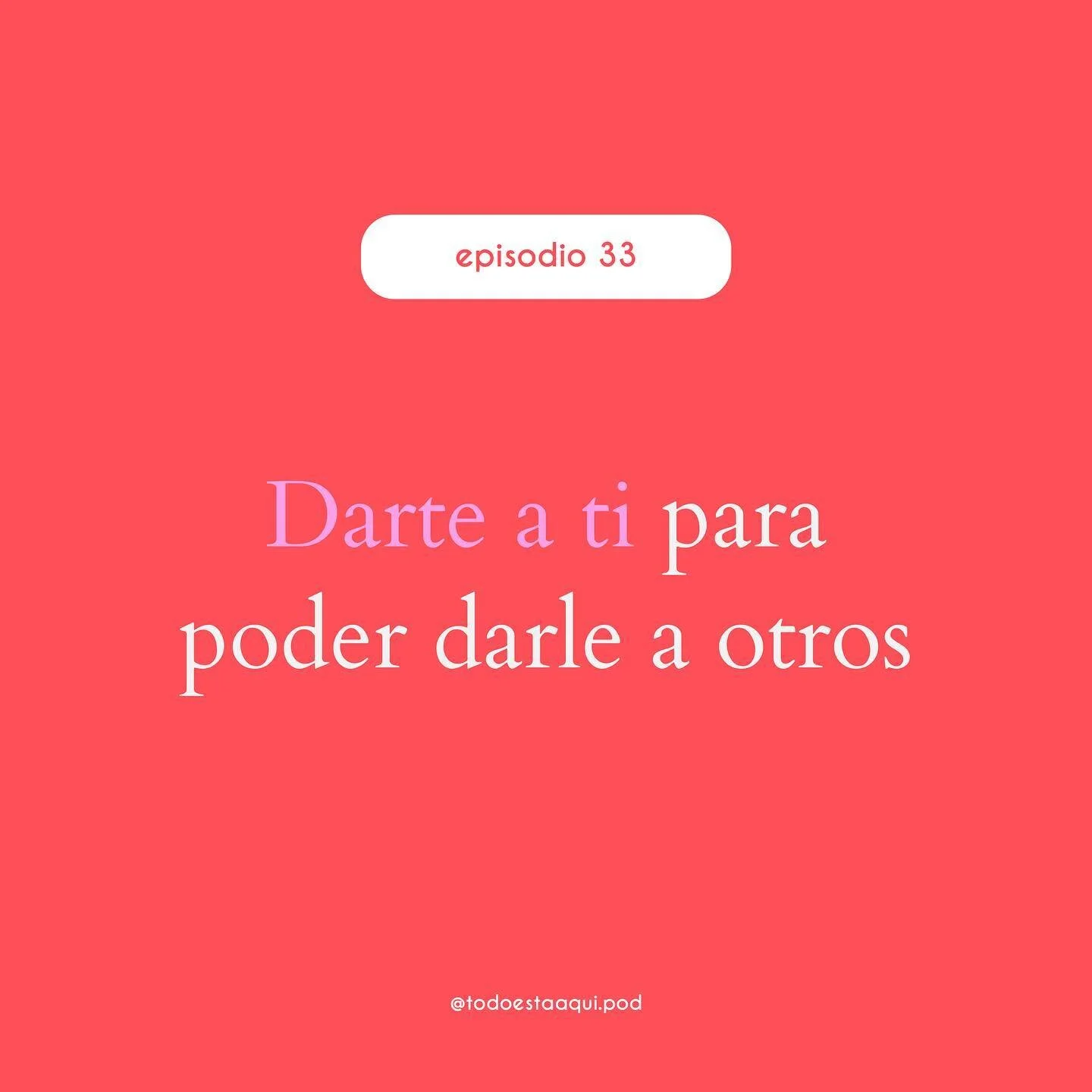 con el tiempo me he dado cuenta que cuando estoy pasando por cambios o transformaciones fuertes que me desestabilizan no tengo espacio emocional para nadie m&aacute;s que para mi.

no tengo espacio paras los dem&aacute;s porque necesito primero senti