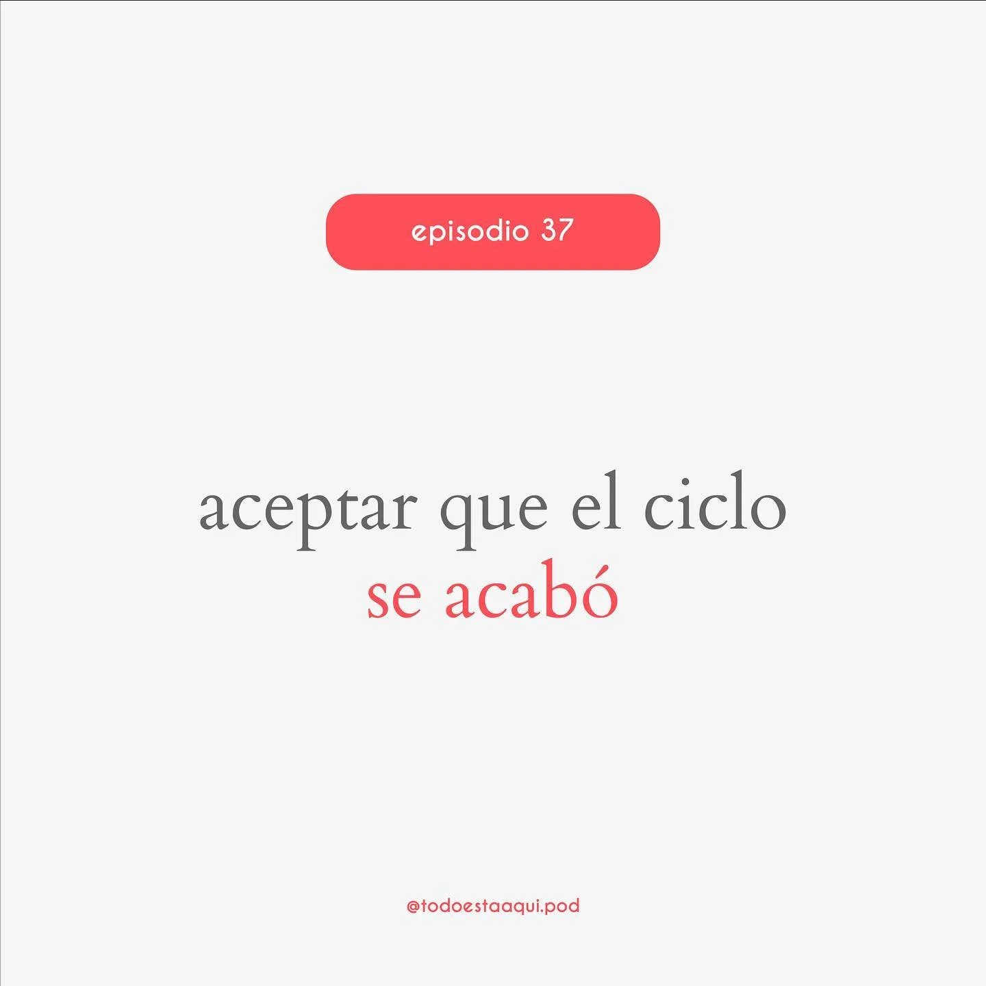 quiz&aacute;s lo m&aacute;s dif&iacute;cil de dejar algo ir es aceptar que se acab&oacute;, que ya no encaja, que ya no tiene sentido para nosotros. porque las cosas a veces no se acaban hasta que nosotros mismos le ponemos fin, pero que dif&iacute;c