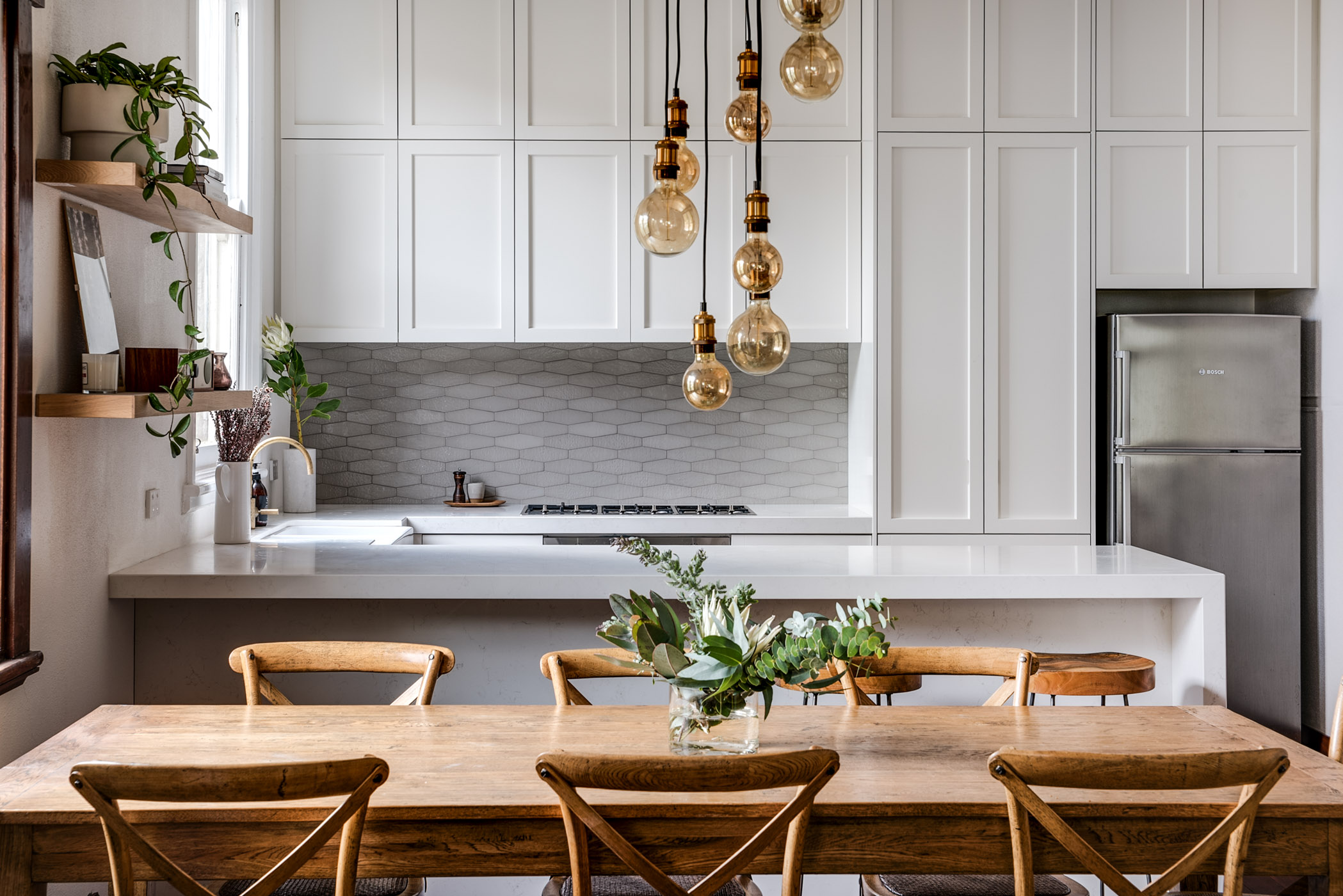 Mt Lawley Kitchen Renovation. Shaker Doors. Painted Cabinets. 