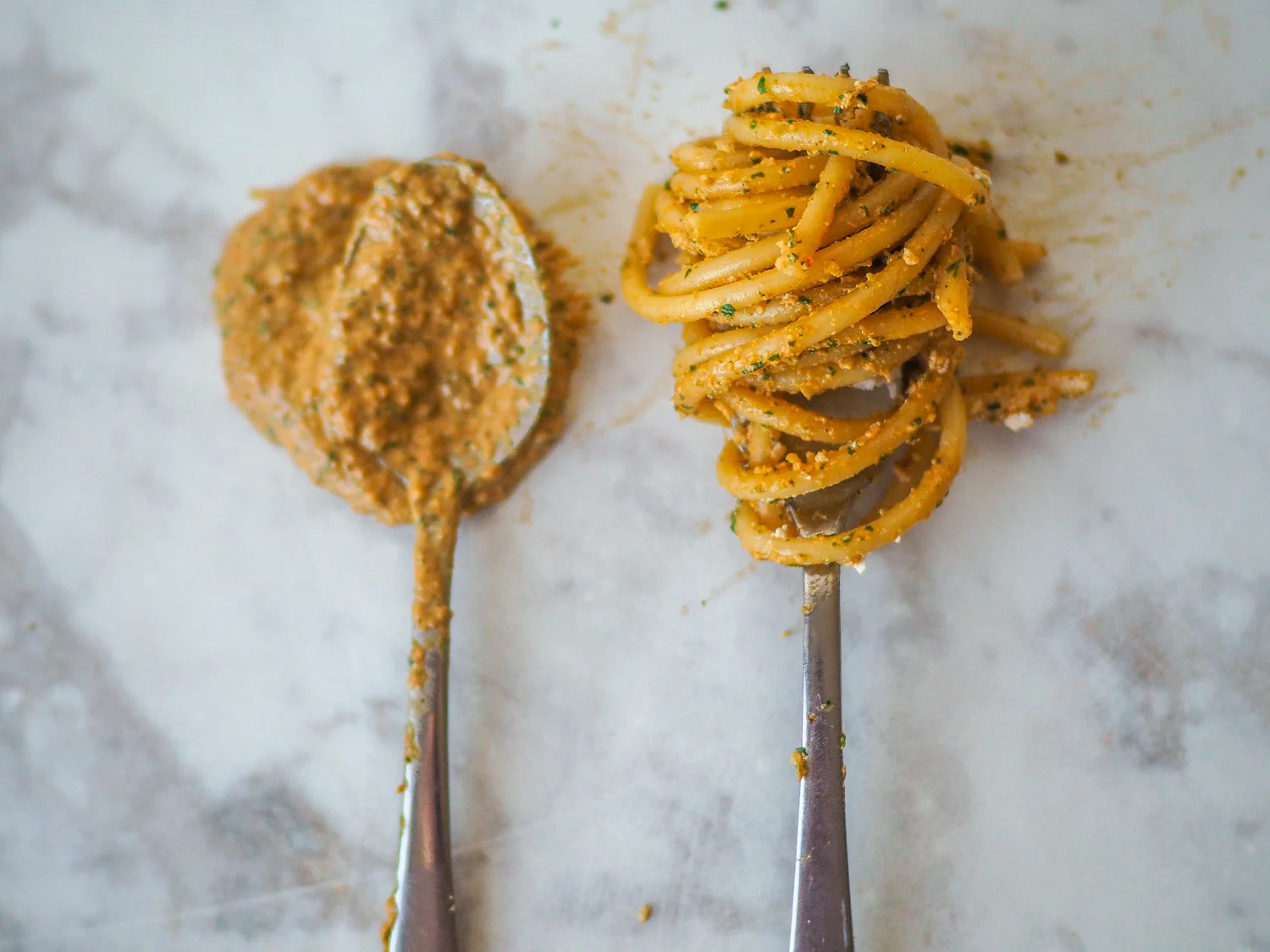 Roasted Red Pepper Pesto Pasta