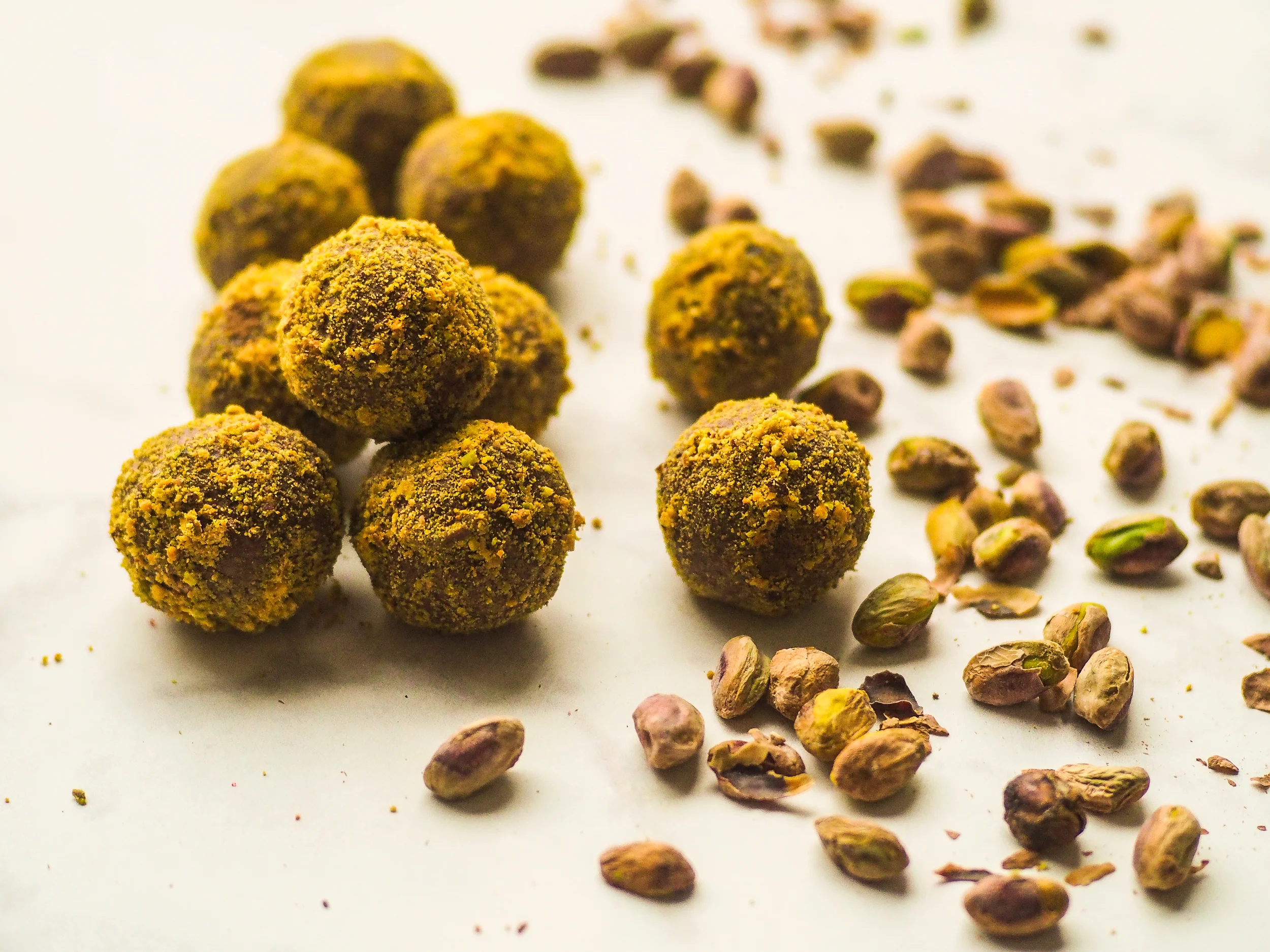 Chocolate-Tahini Truffles