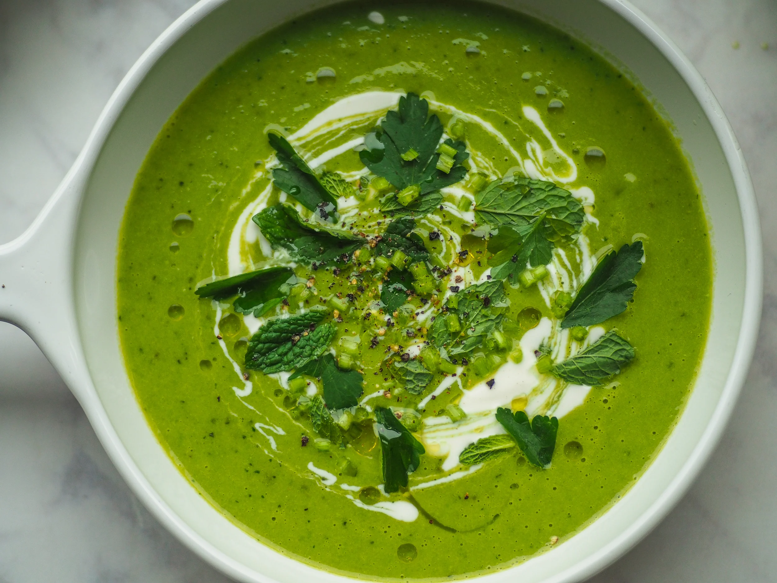Minty Pea Soup