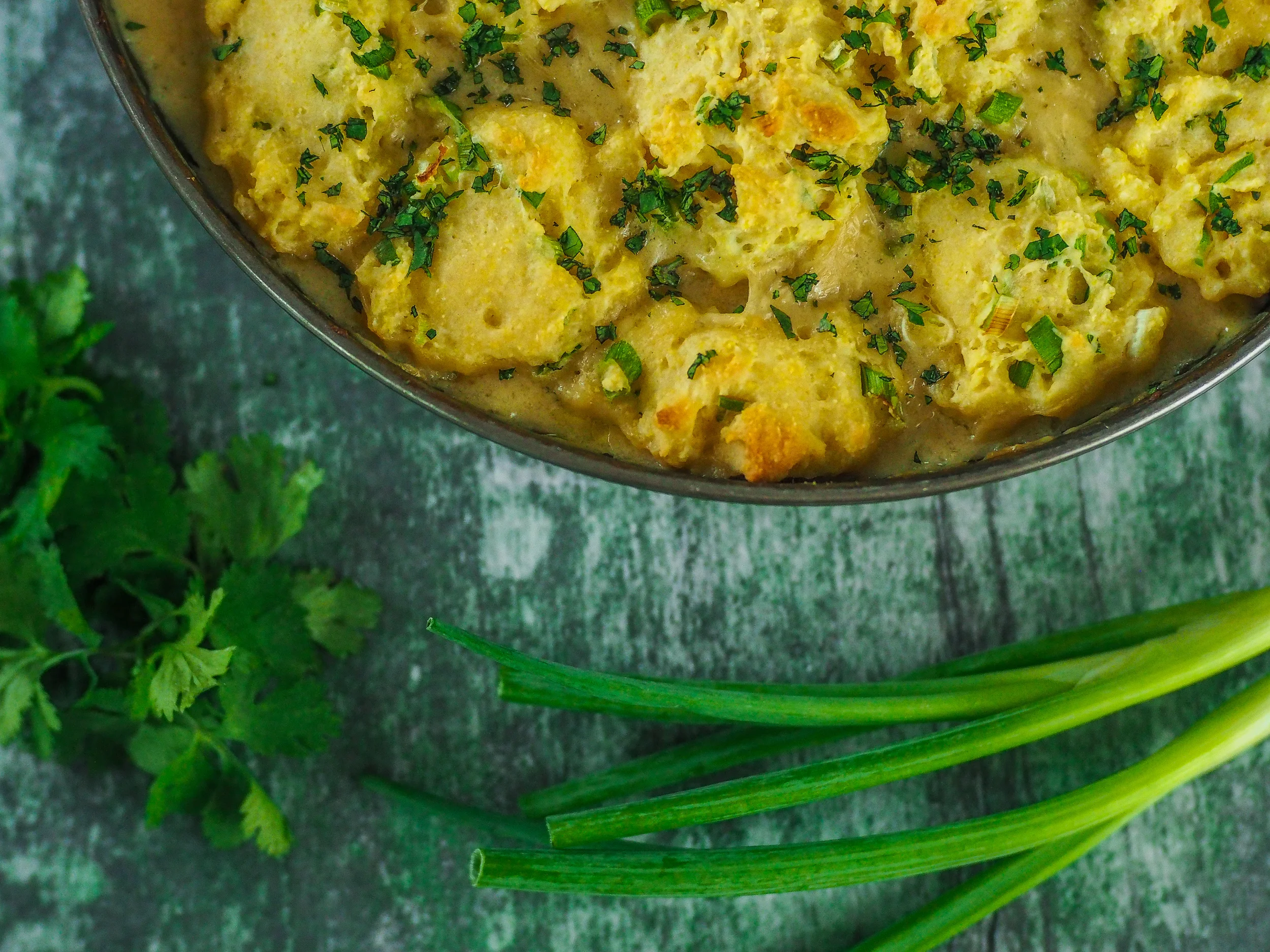 Salsa Verde Chicken and Dumplings