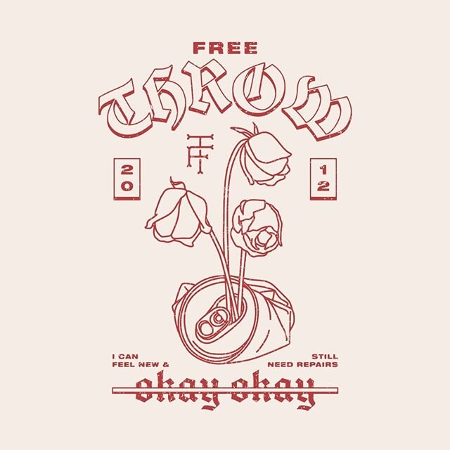 New tee design for @freethrowemo
_

#graphicdesign #bandmerch #appareldesign #merchdesign #merch #apparel #clothing #art #illustrator #photoshop #design #freethrow #beer #can #flowers #needrepairs #repair #drinking #anxiety #okay