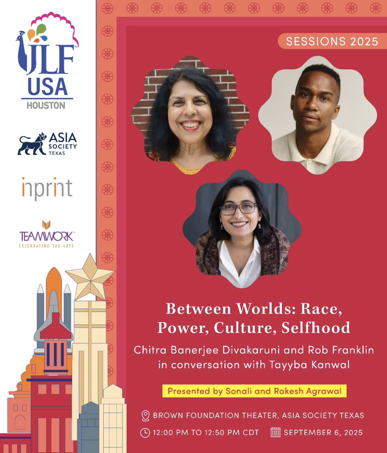 JLF Houston 2025 with Rob Franklin and Chitra Divakaruni