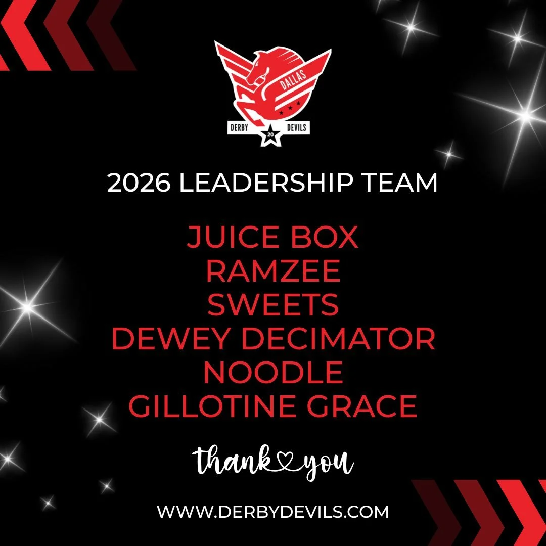 A big ๐๐ผ and heartfelt thanks to these incredible individuals for stepping up  into leadership roles for the 2026 season. Here’s to another amazing year! ๐ฅ โจ 
#DallasDerbyDevil
